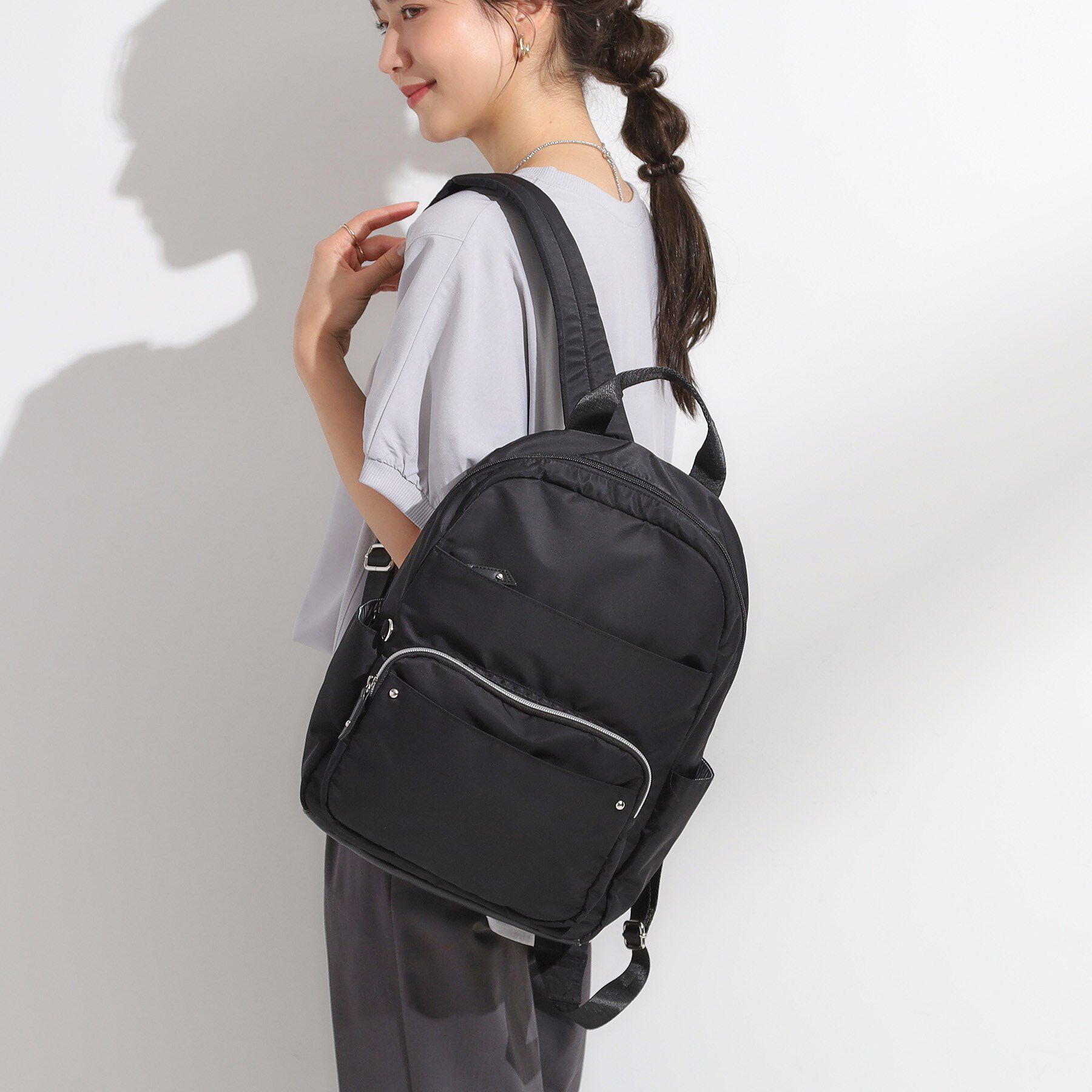 SHOO･LA･RUE「【撥水】整理整頓できちゃうリュック【低反発ショルダー】」|リュック|