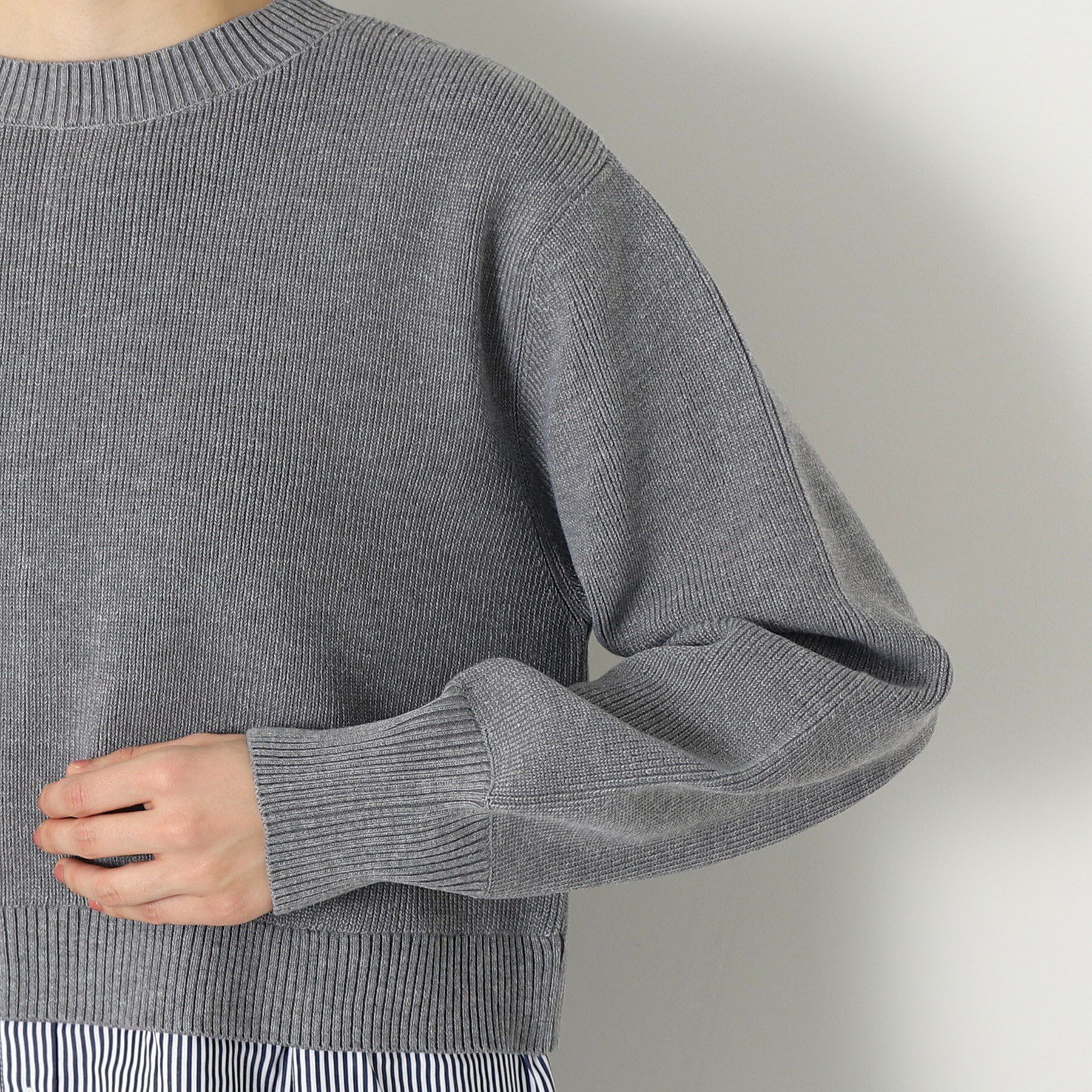 Dessin「【洗える】シャツレイヤード風ニット」|ニット・セーター|