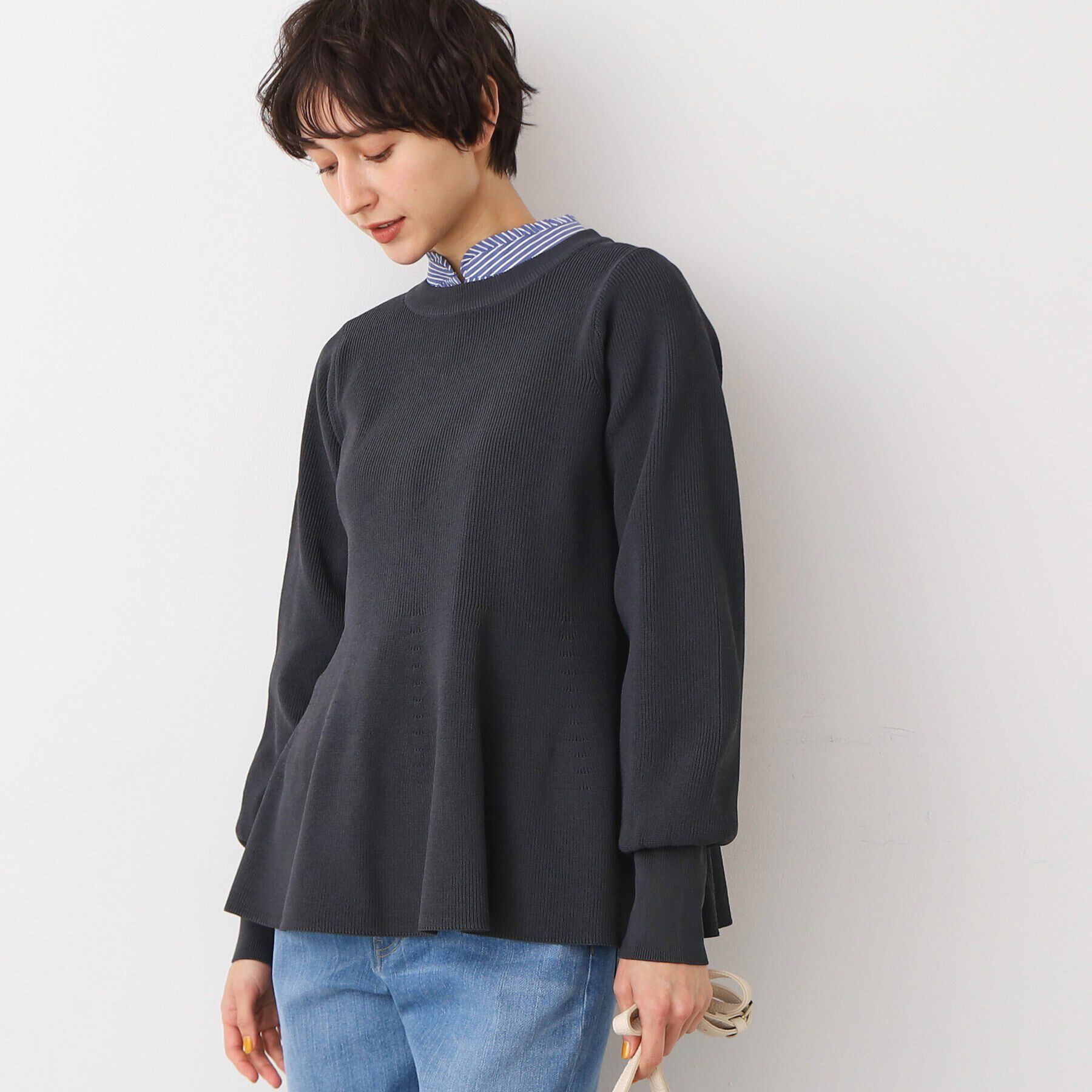 Dessin「【洗える】ペプラムニット」|ニット・セーター|