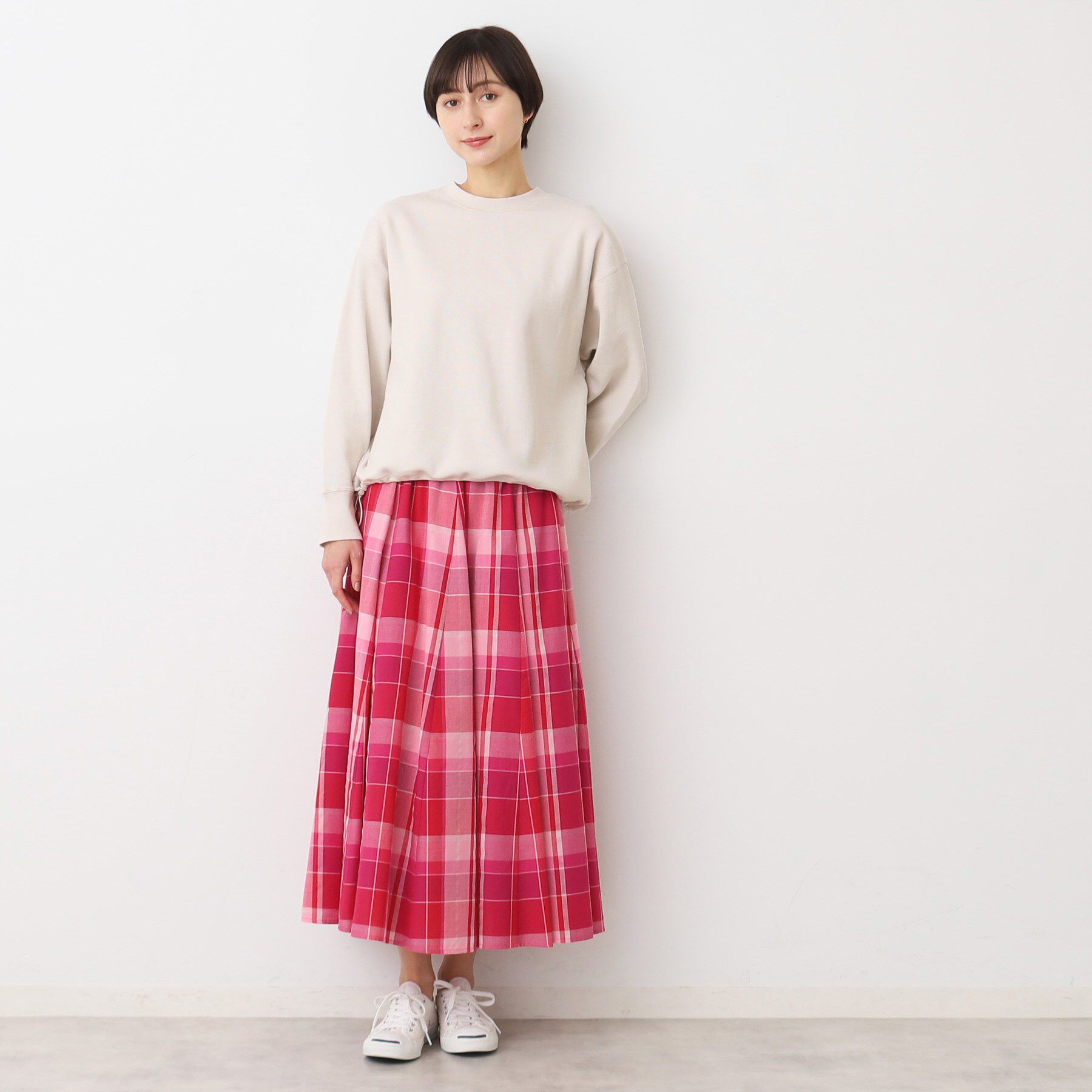 Dessin「【洗える】ドローコード付きカットソー（XS～L）」|Tシャツ・カットソー|