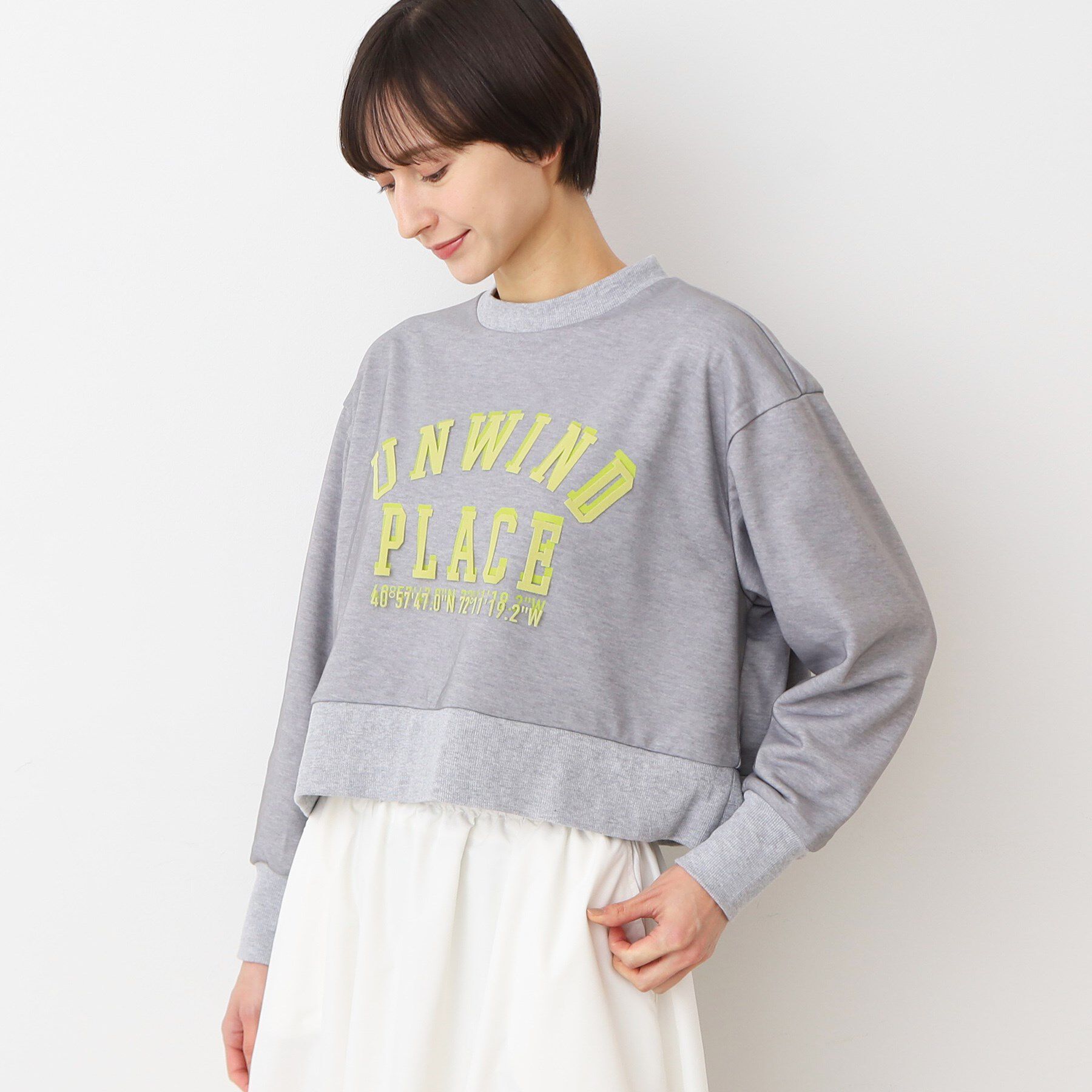 Dessin「【洗える】チュールレイヤードスウェット（S～L）」|パーカー|