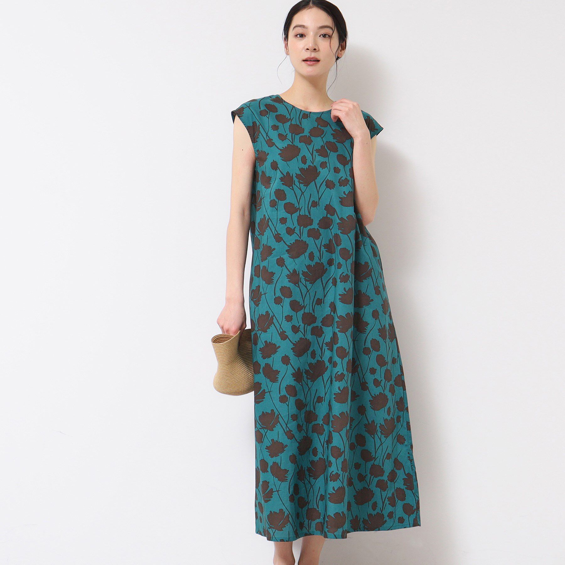 Dessin「【リンクコーデ・洗える】フラワープリントワンピース」|ワンピース|