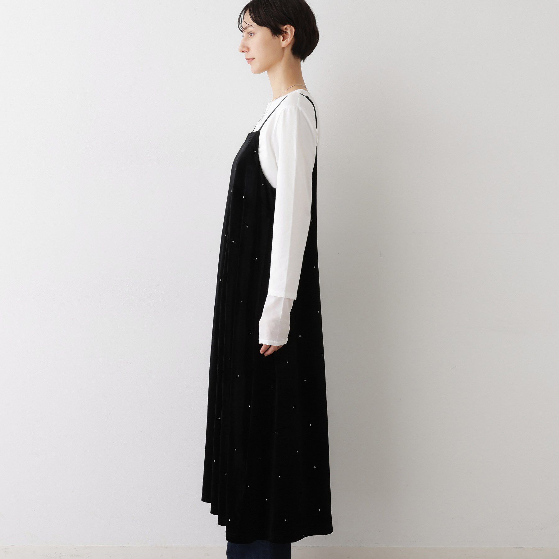 Dessin「【前後2WAY/洗える】ベロアワンピース」|ワンピース|