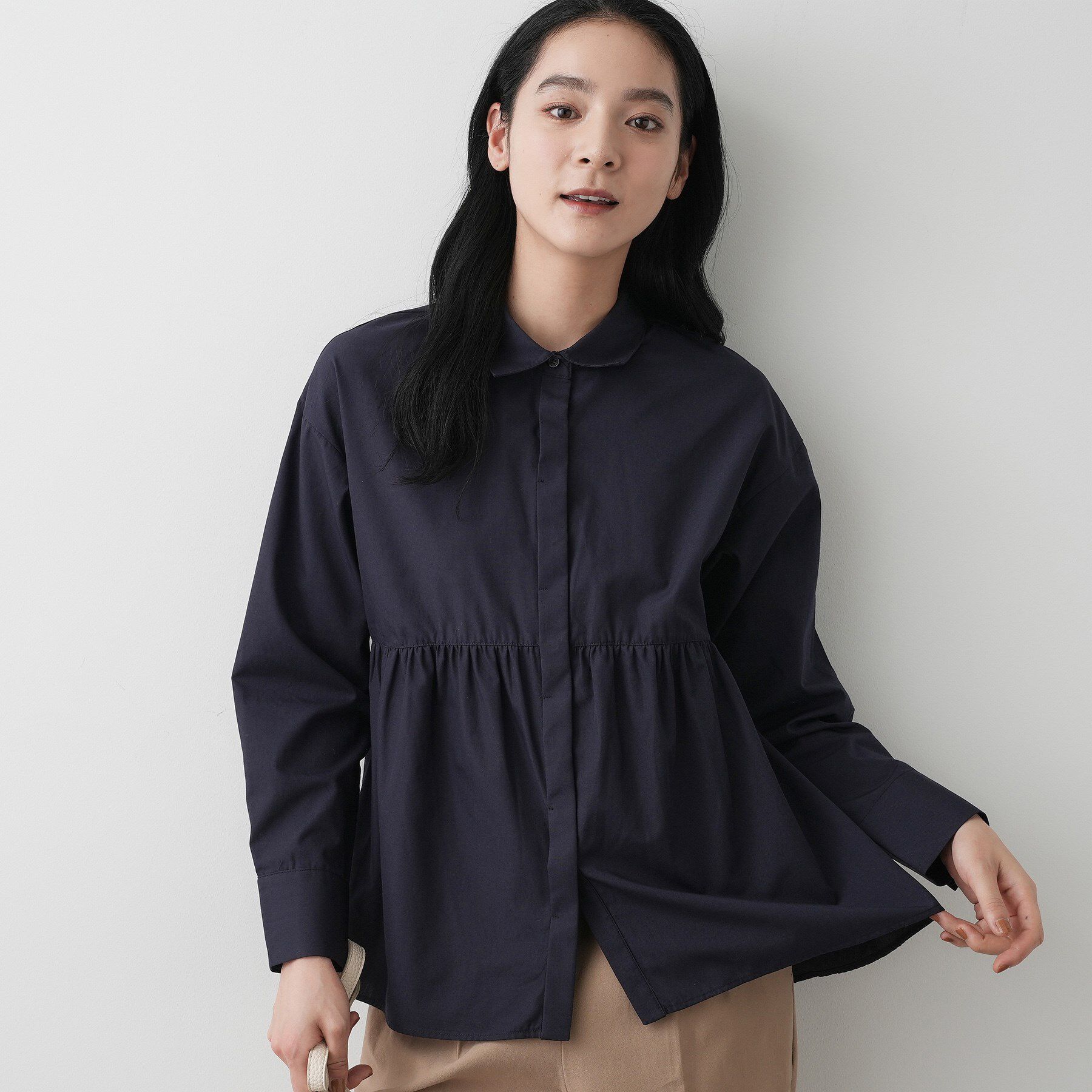 Dessin「【洗える】ペプラムブラウス」|シャツ・ブラウス|