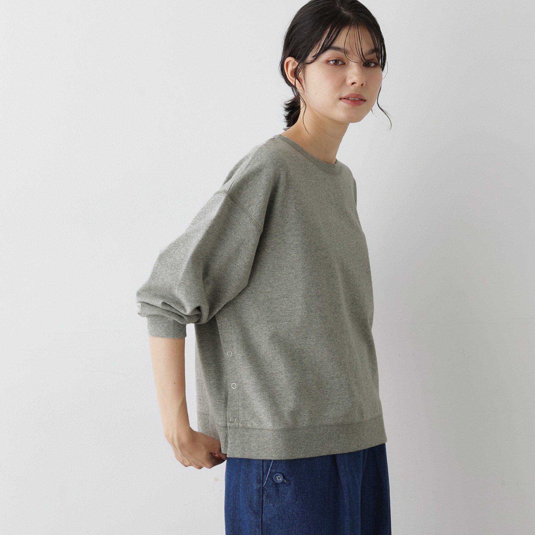 Dessin「【洗える】サイドスナップカットソー」|Tシャツ・カットソー|