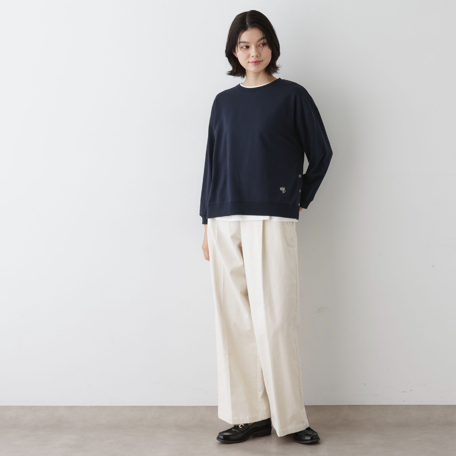 Dessin「【洗える】サイドスナップカットソー」|Tシャツ・カットソー|