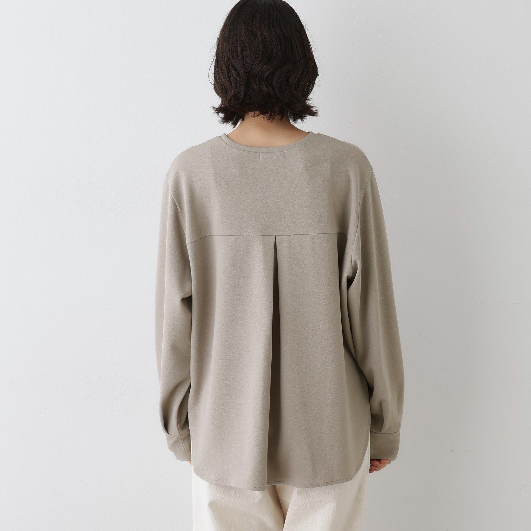 Dessin「【体型カバー・洗える】ドロップショルダーブラウス」|シャツ・ブラウス|