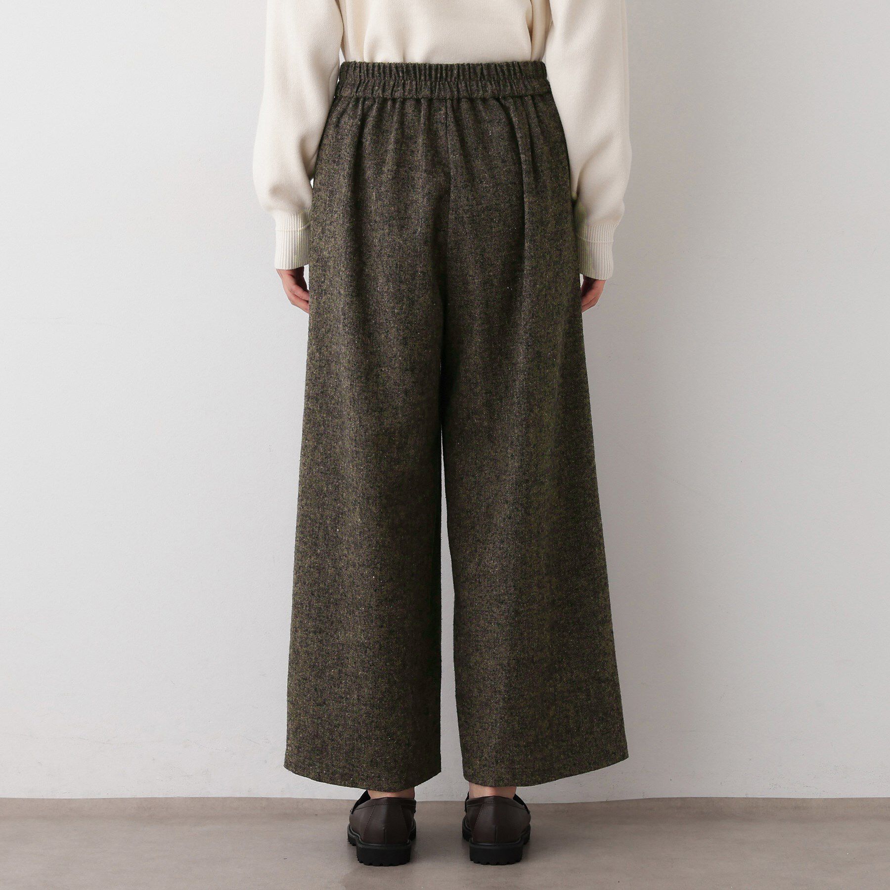 Dessin「【洗える/後ろゴム】ツイードワイドパンツ」|その他|