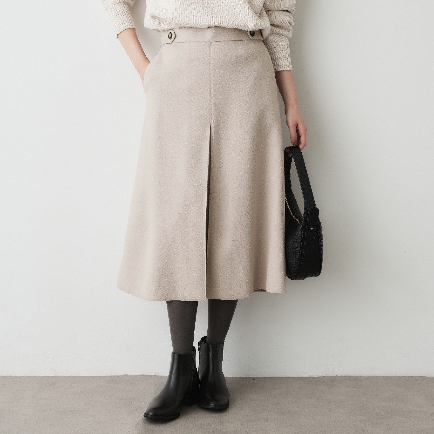Dessin「メルトンジャージボックスタックスカート」|スカート|