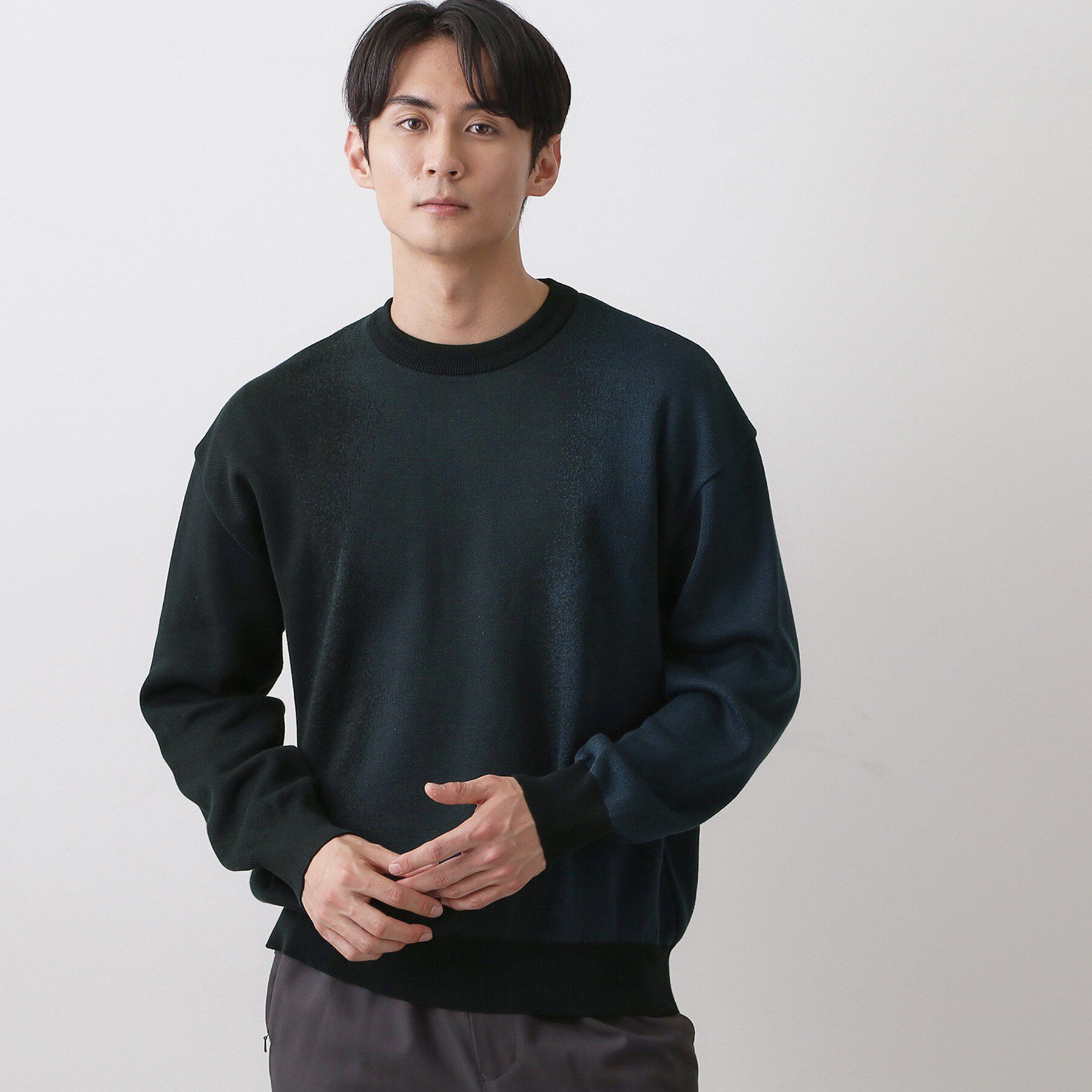 Dessin「グラデーションニット」|ニット・セーター|ネイビー(094)