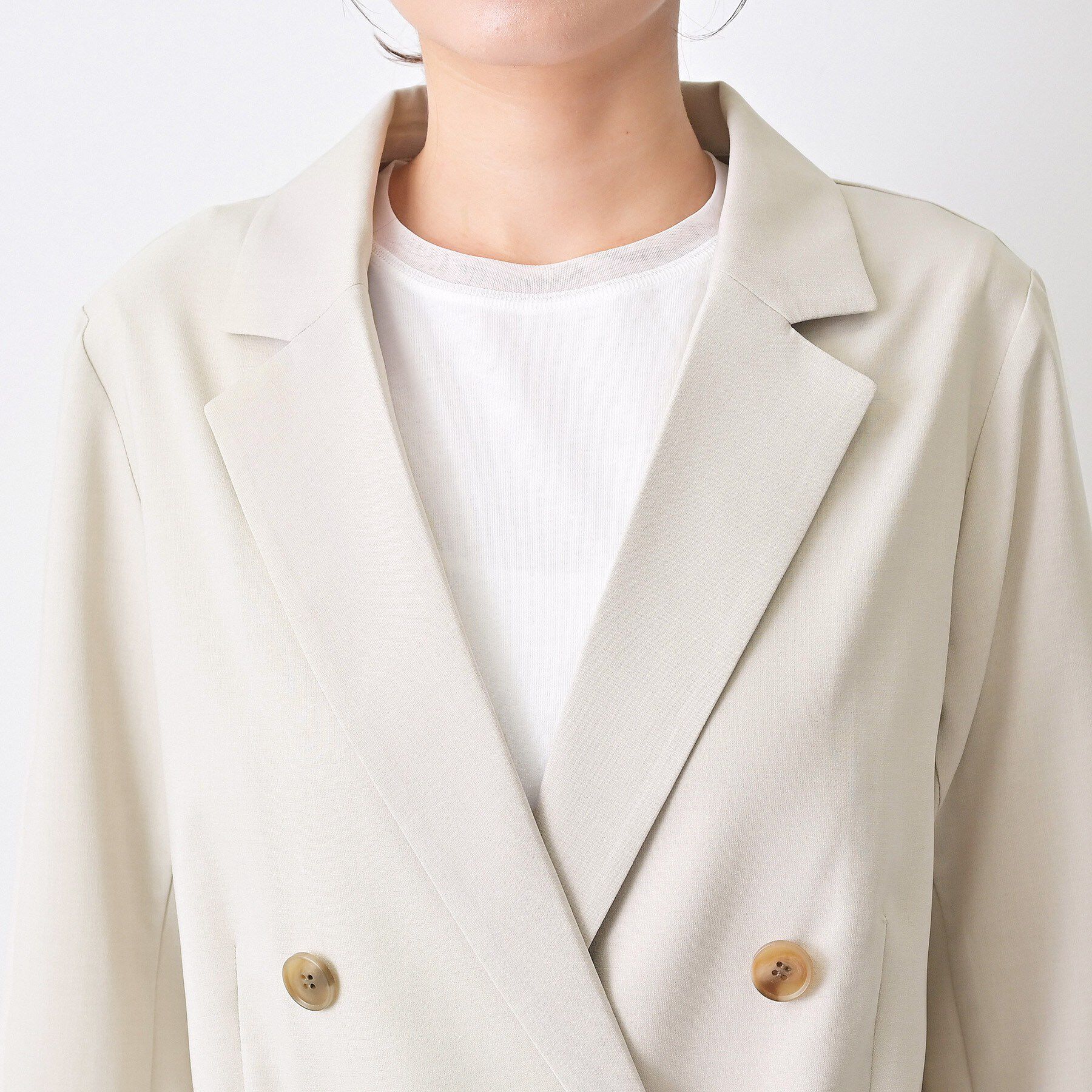 Dessin「【セットアップ可/洗える】ダブルストレッチジャケット」|テーラードジャケット|