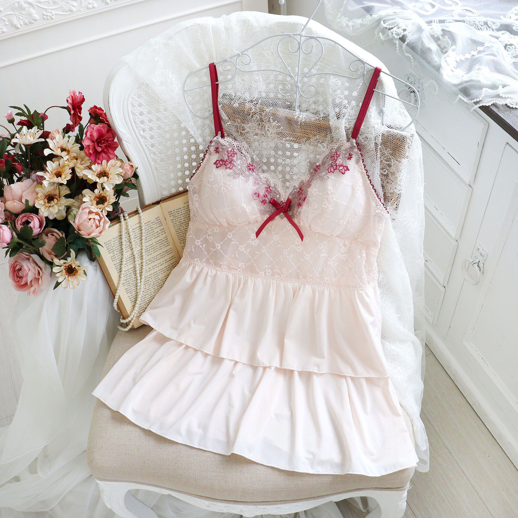 Risa Magli「ジニー カップ付キャミソール」|キャミソール|ローズ(062)