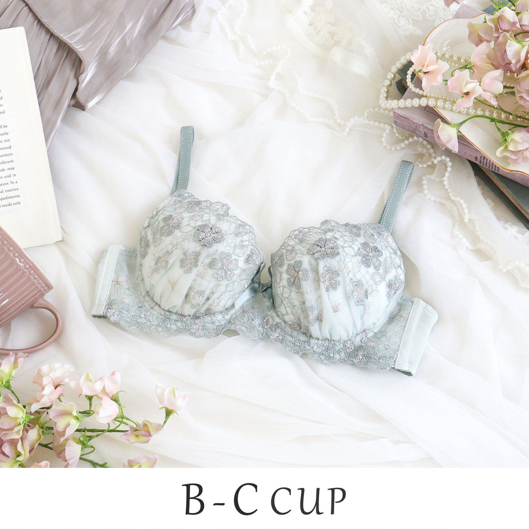 Risa Magli「ドーラ ブラジャー （B-C） ＜サイドシェイプ＞」|インナー|ミントグリーン(02