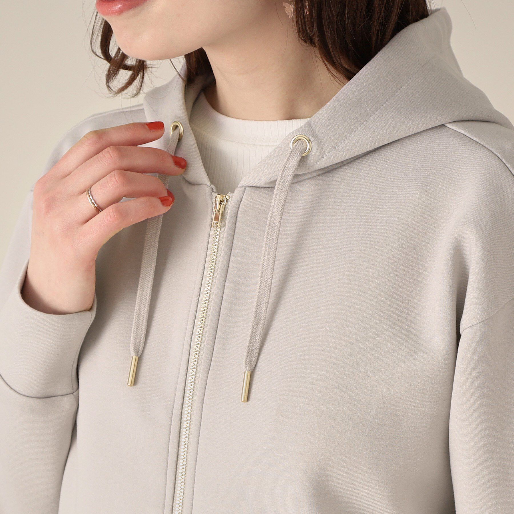 ITS&rsquo;DEMO「【手洗い可】ダブルジップダンボールパーカ」|パーカー|