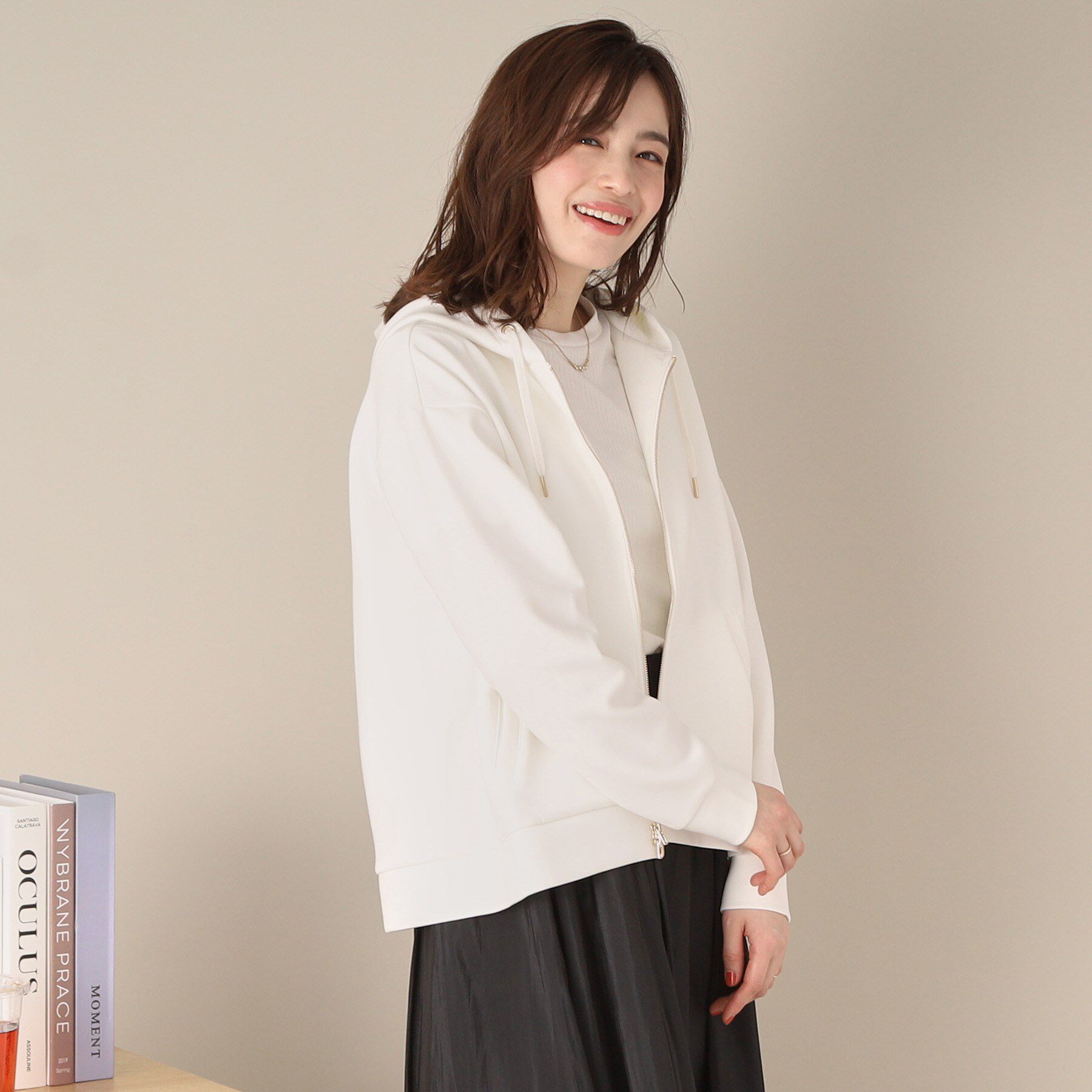 ITS&rsquo;DEMO「【手洗い可】ダブルジップダンボールパーカ」|パーカー|