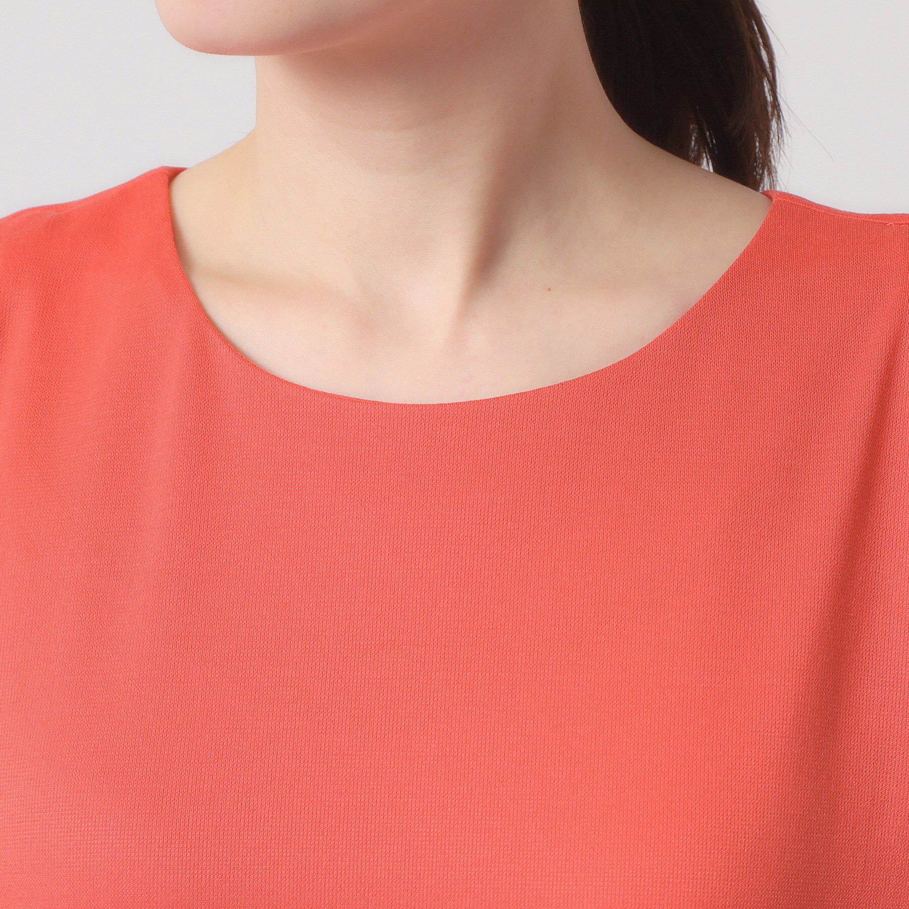 ITS&rsquo;DEMO「【清涼感／吸水速乾／洗濯機OK／洗濯後しわになりにくい】カットミラノタックワンピース」|ワンピース|