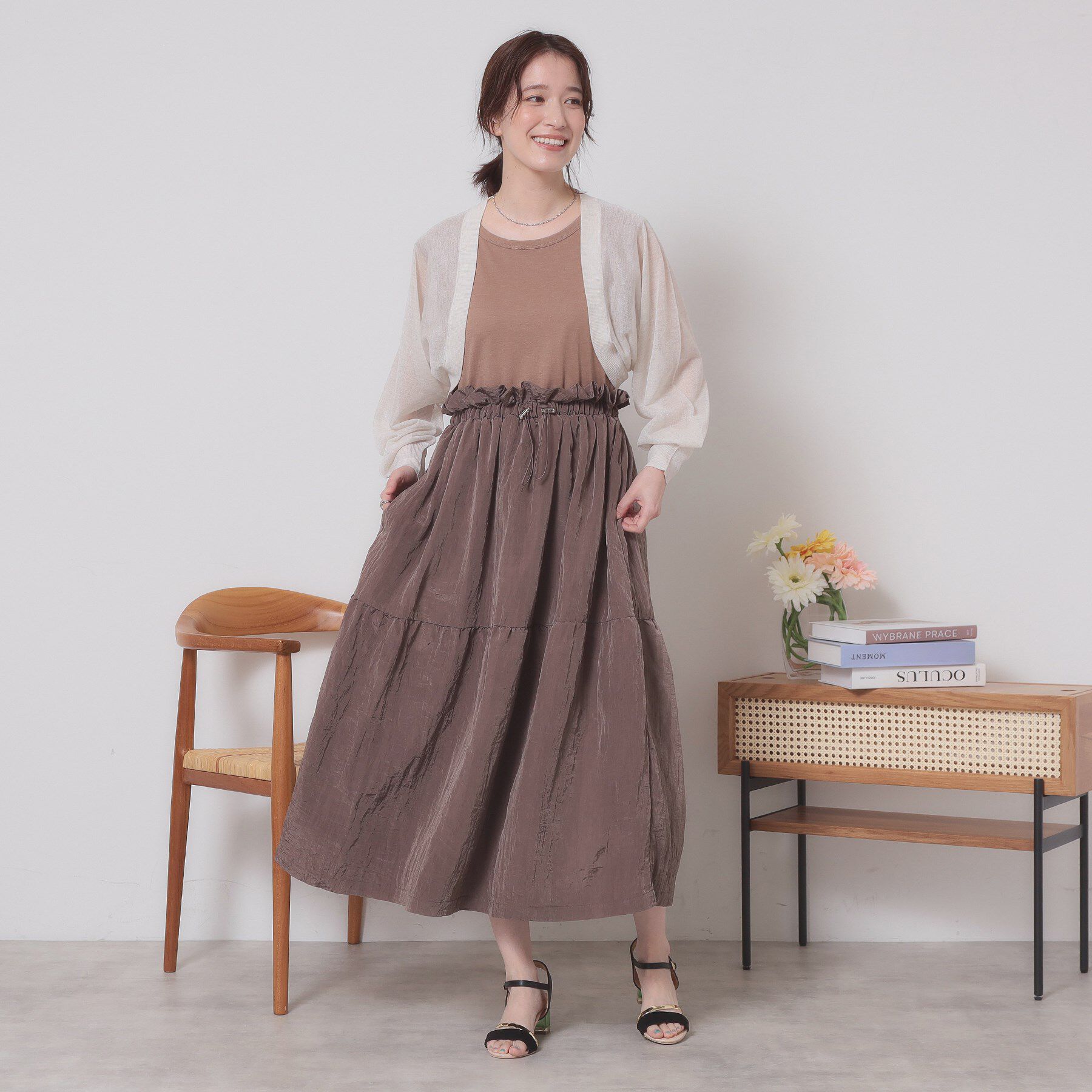 ITS&rsquo;DEMO「【定番人気／手洗い可】ラメボレロ」|カーディガン|