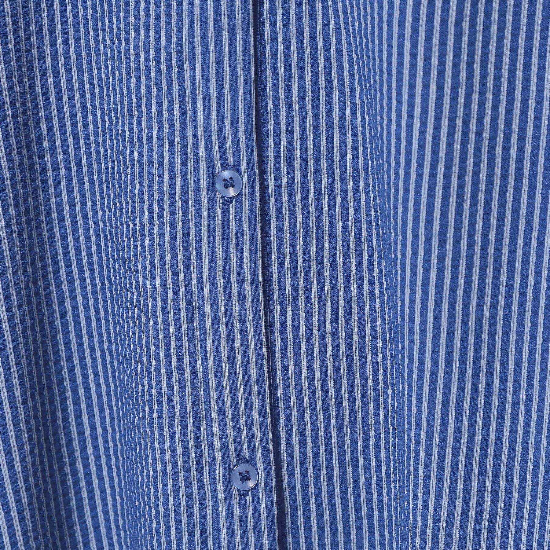 ITS&rsquo;DEMO「【洗濯機OK／洗濯後しわになりにくい】カットサッカー前開きワンピース」|ワンピース|