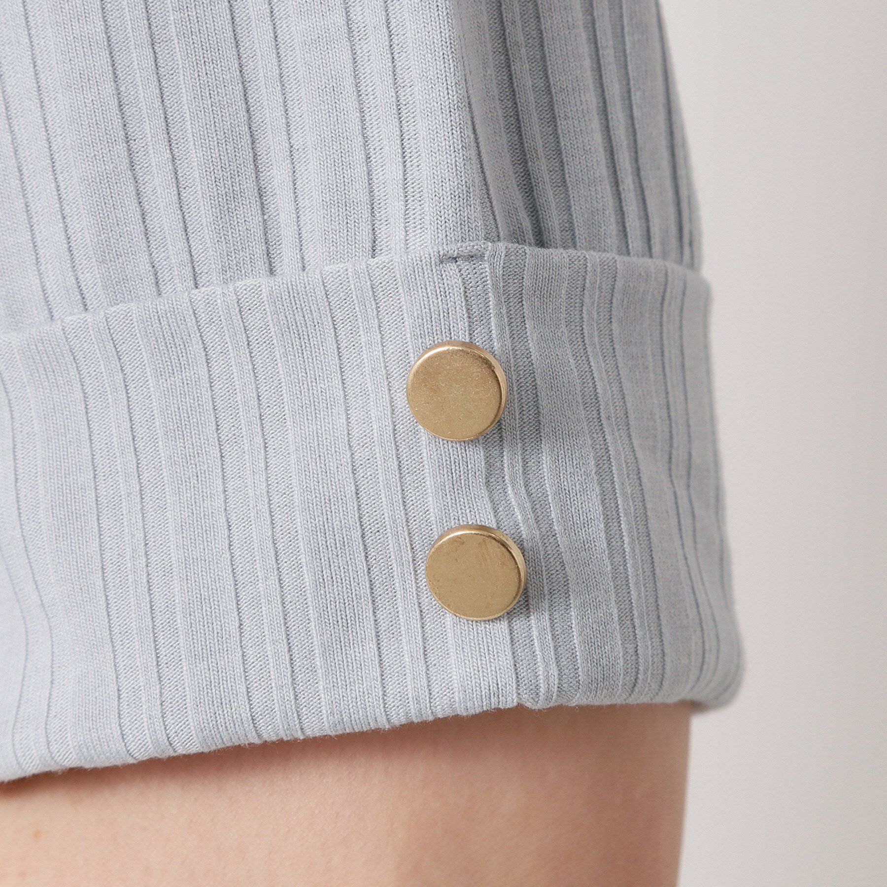 ITS&rsquo;DEMO「【手洗い可】ランダムテレコ袖釦プルオーバー」|Tシャツ・カットソー|