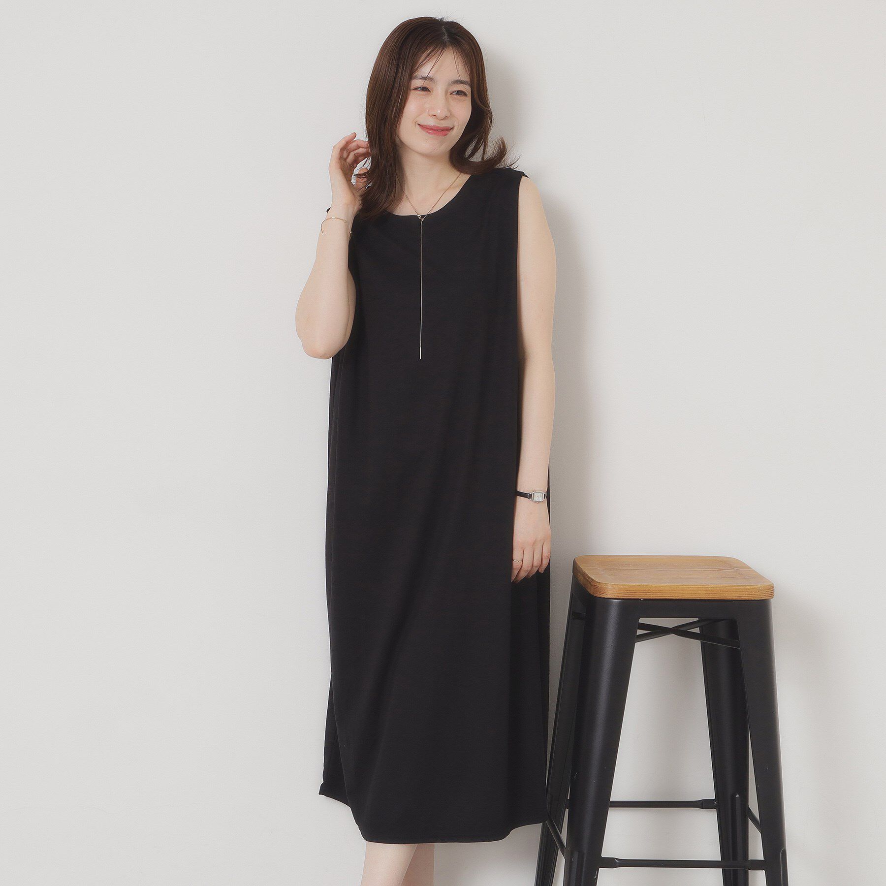 ITS&rsquo;DEMO「【接触冷感／洗濯機OK】カノコカットタックワンピース」|ワンピース|