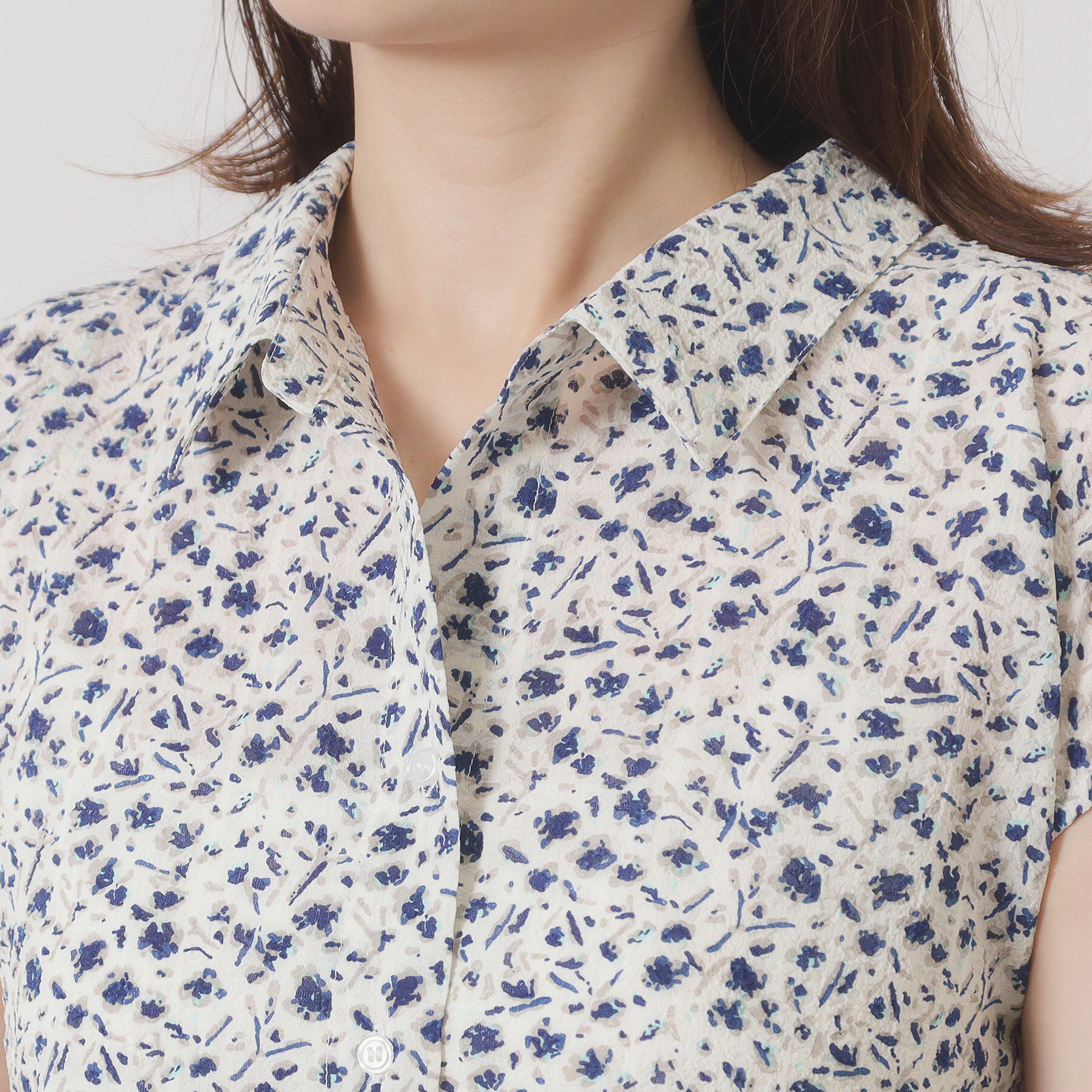 ITS&rsquo;DEMO「【洗濯機OK】シャーリング小花ブラウス」|シャツ・ブラウス|