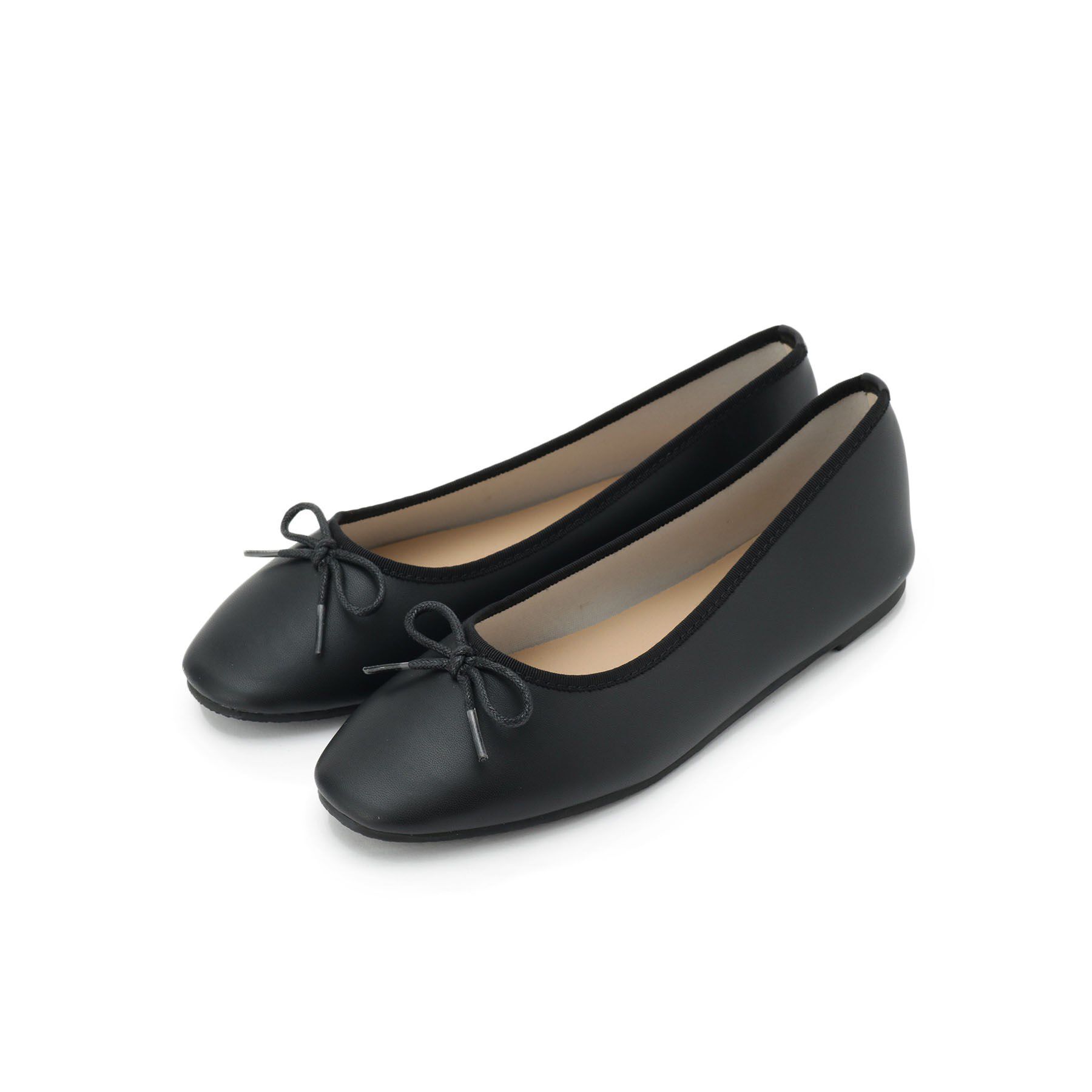 ITS&rsquo;DEMO「【6色展開】ラウンドフラットシューズ」|パンプス|ブラック(019)