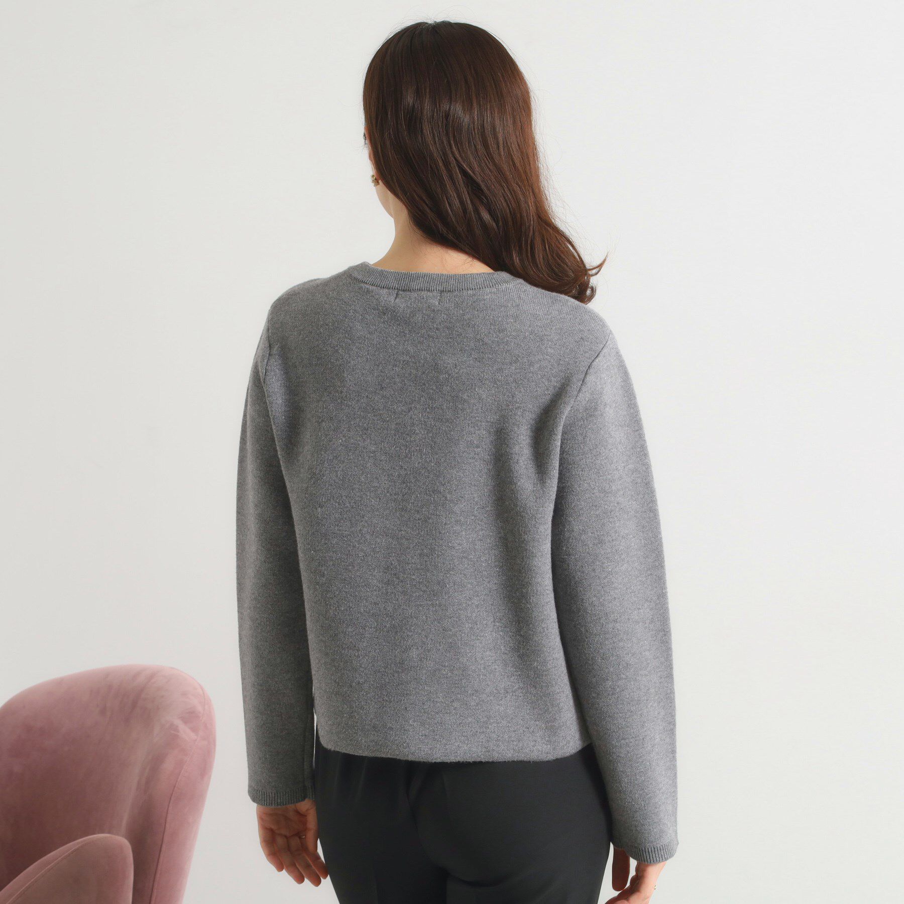 ITS&rsquo;DEMO「【手洗い可】ニットジャケット」|ノーカラージャケット|