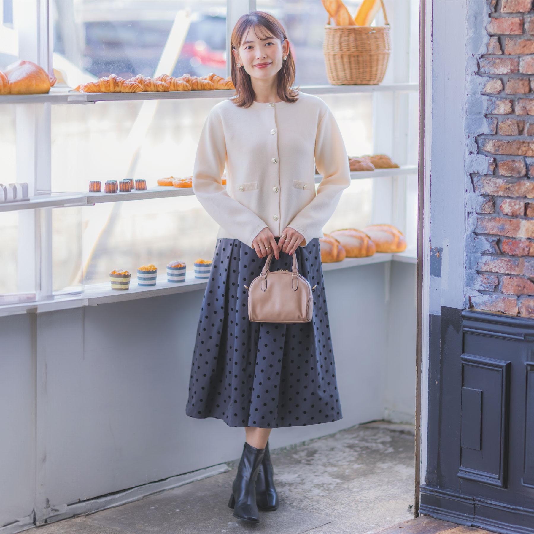 ITS&rsquo;DEMO「【手洗い可】ニットジャケット」|ノーカラージャケット|