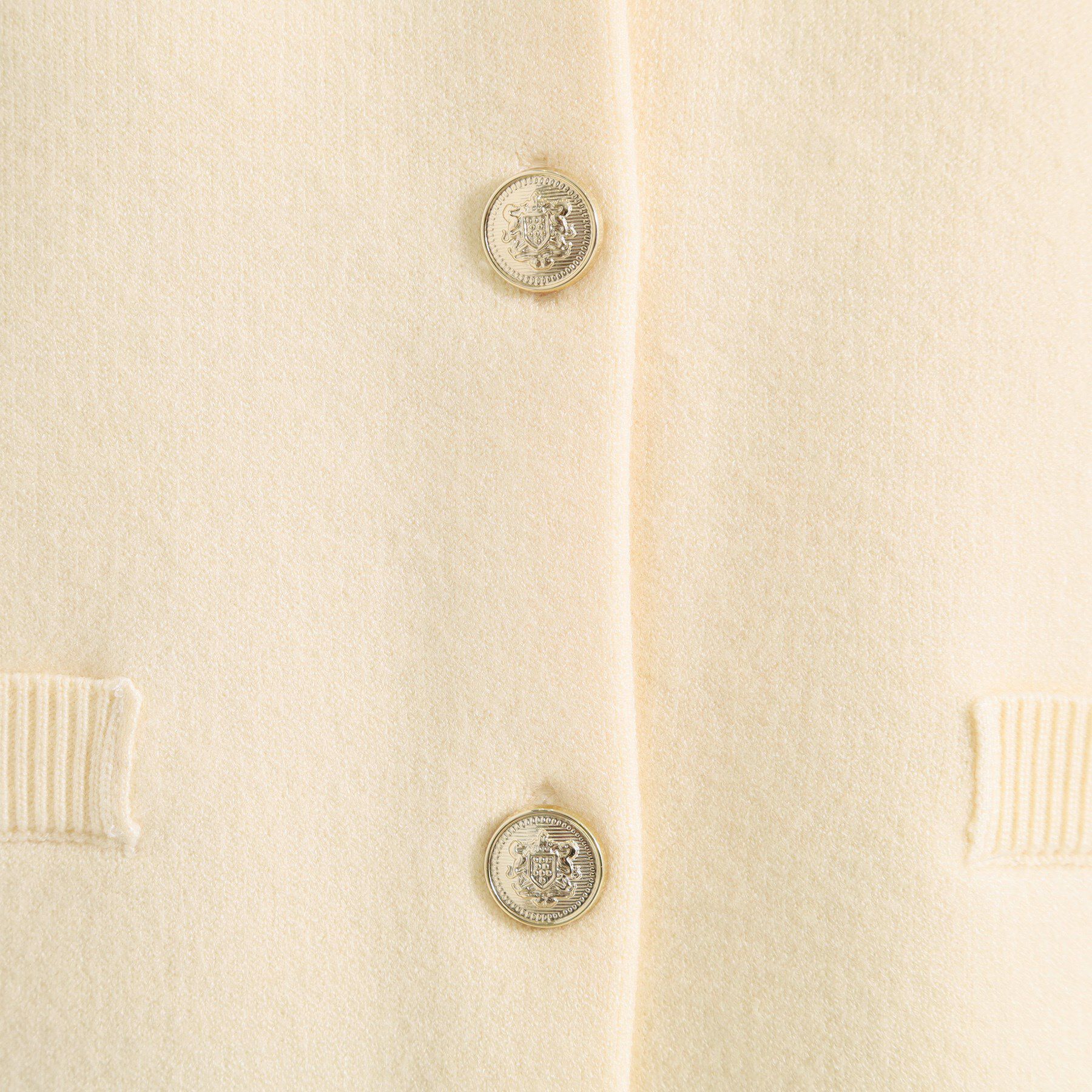 ITS&rsquo;DEMO「【手洗い可】ニットジャケット」|ノーカラージャケット|