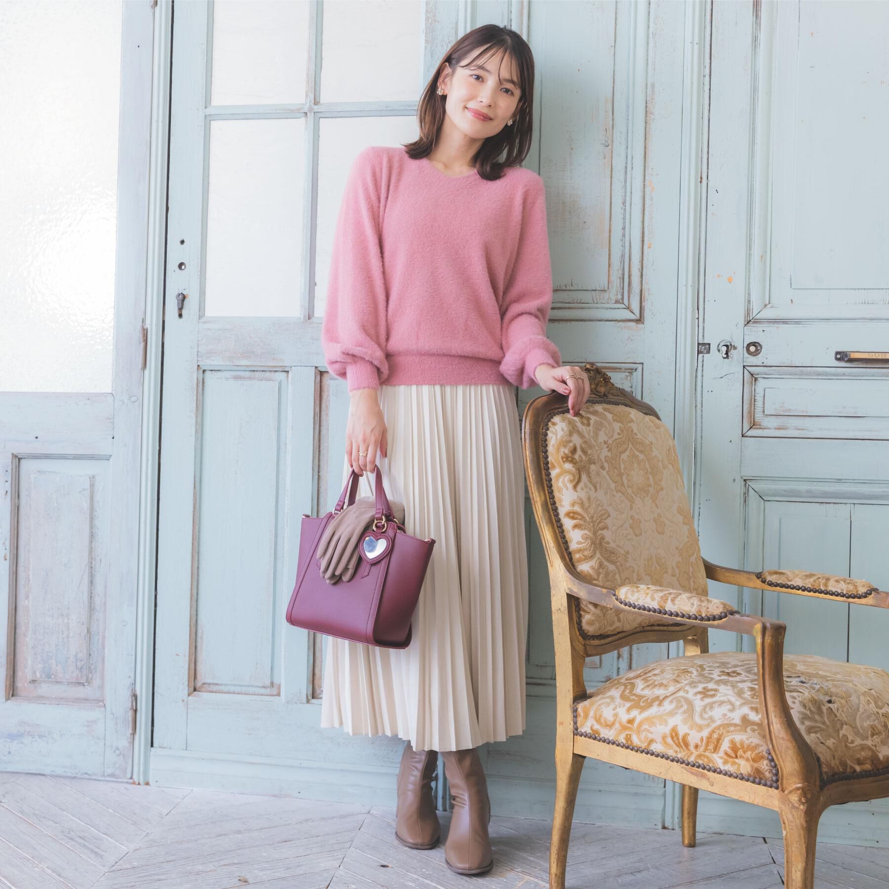 ITS&rsquo;DEMO「【手洗い可】ラメフェザーヤーンニット」|ニット・セーター|