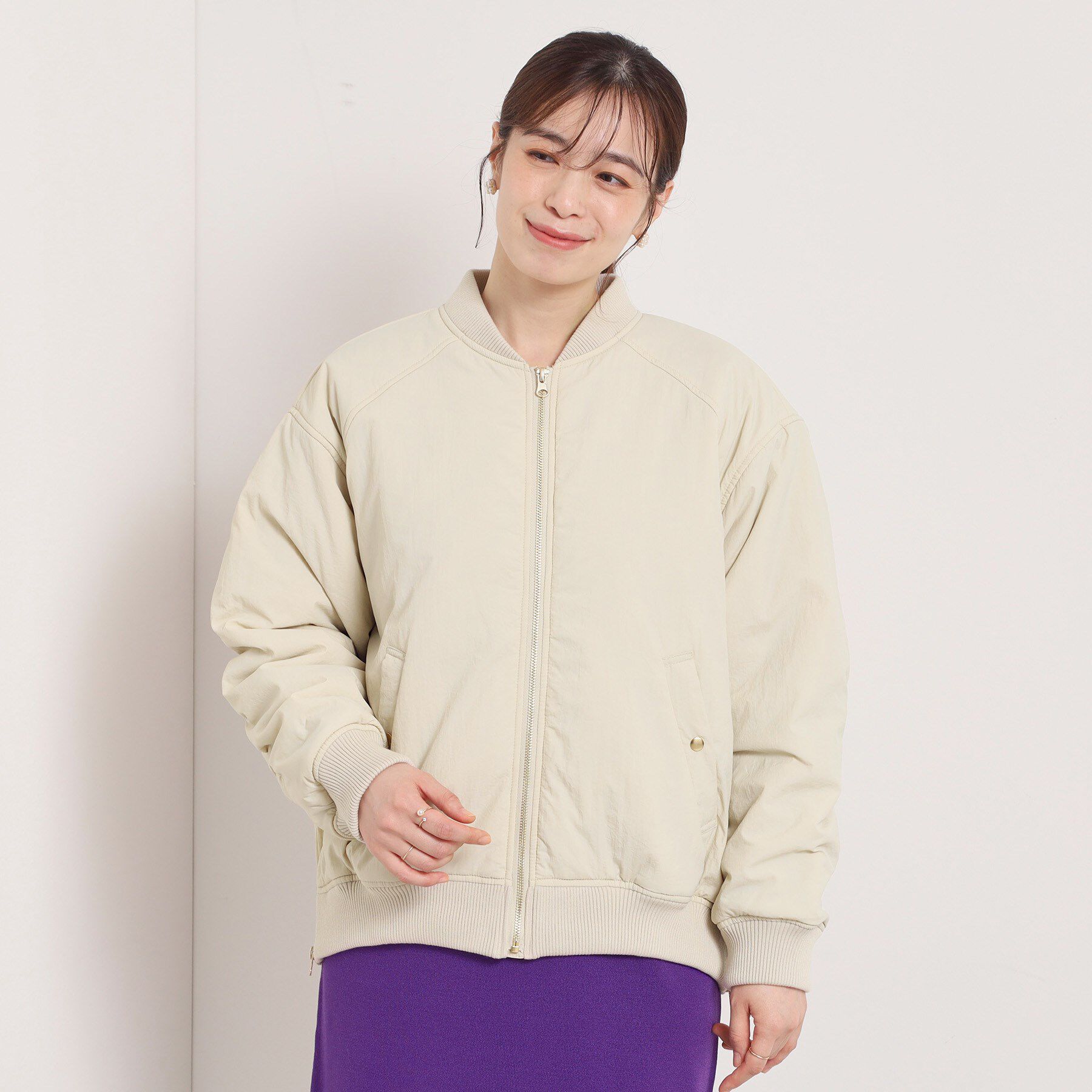 ITS&rsquo;DEMO「バックシャーリングMA－1」|ブルゾン・スタジャン|