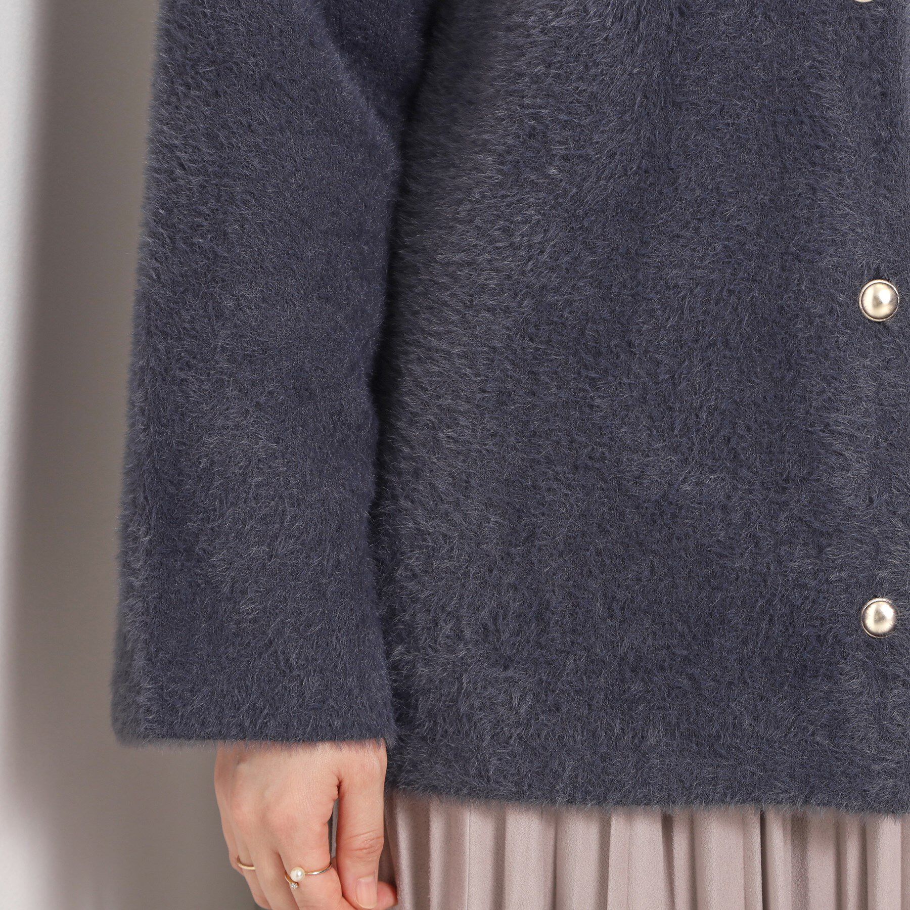 ITS&rsquo;DEMO「【手洗い可】フェザーWフェイスコーディガン」|カーディガン|