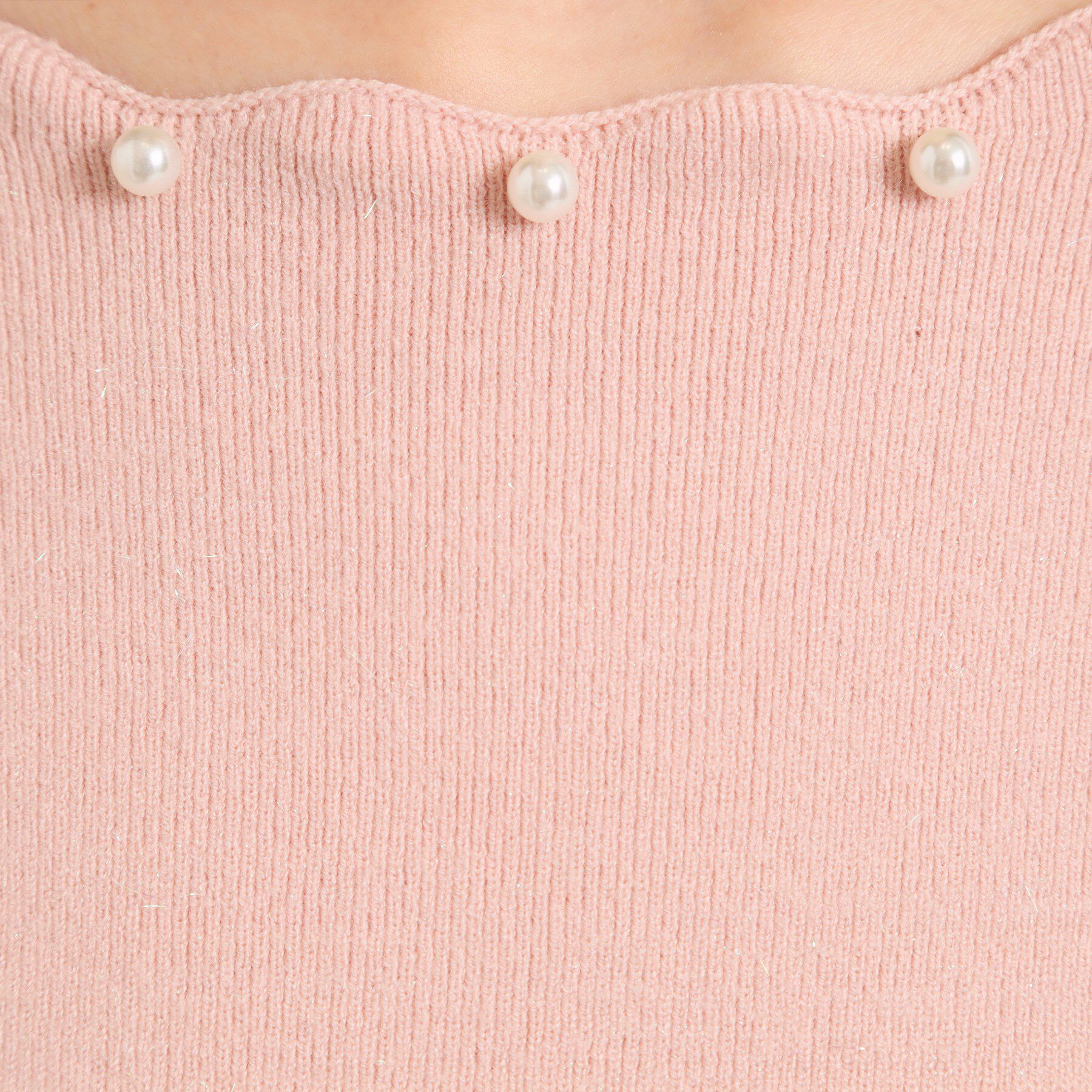 ITS&rsquo;DEMO「【手洗い可】スカラップパール調ラメニット」|ニット・セーター|