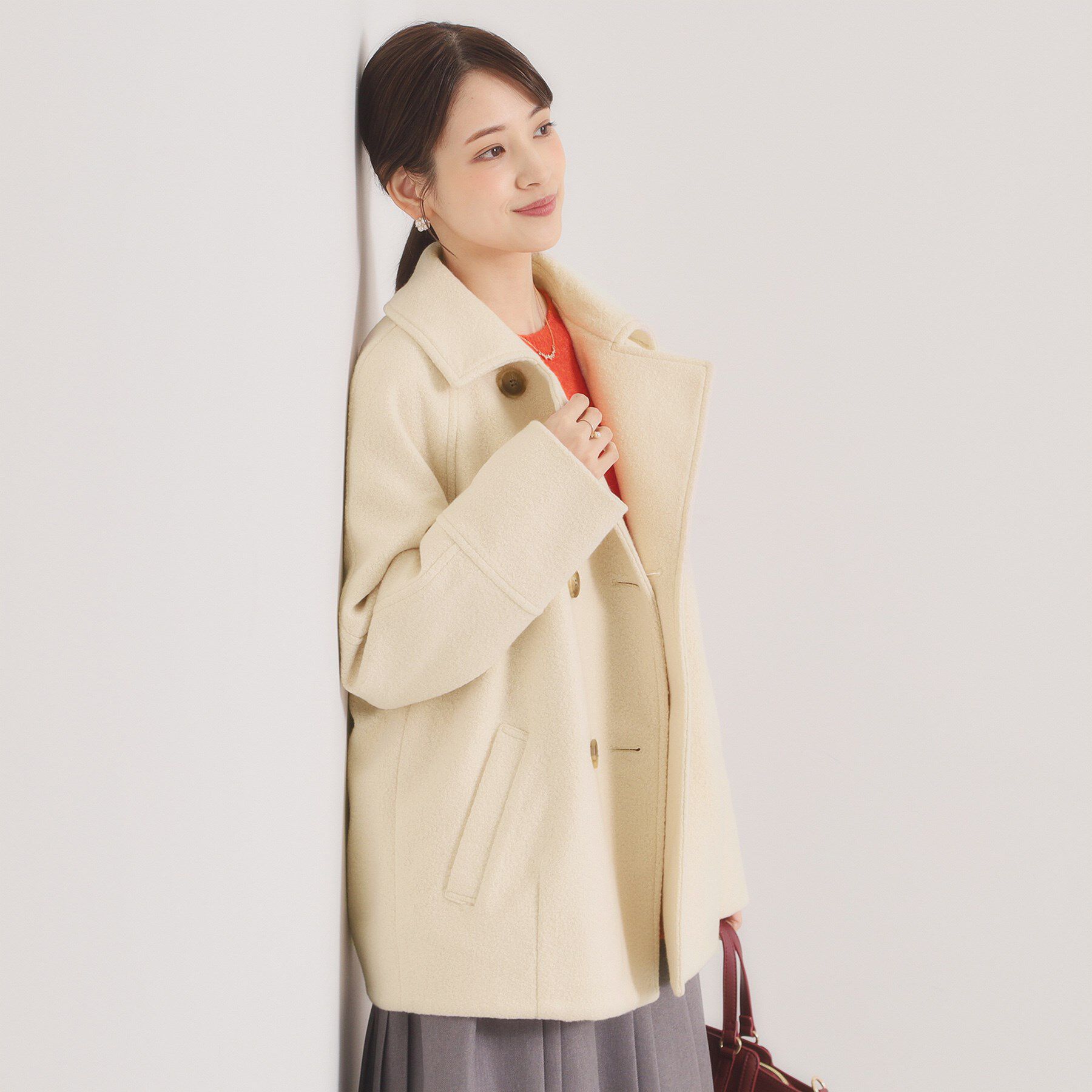 ITS&rsquo;DEMO「ブークレーダブルコート」|ピーコート|