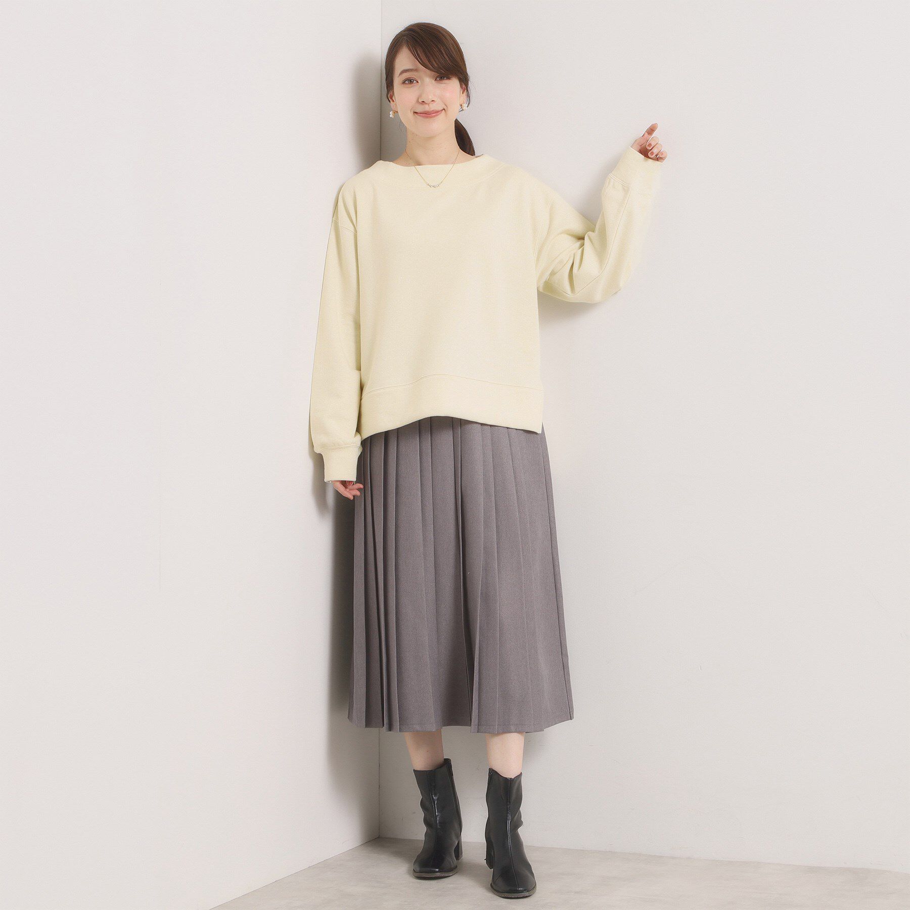 ITS&rsquo;DEMO「【洗濯機OK】ラメ裏毛プルオーバー」|Tシャツ・カットソー|