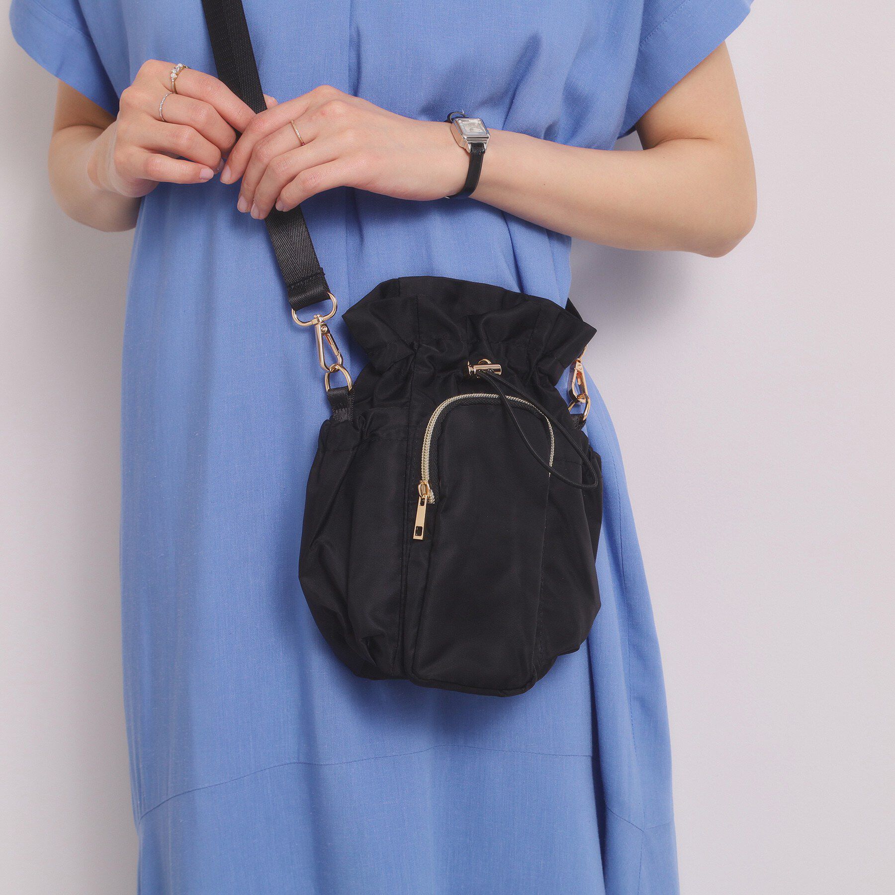 ITS&rsquo;DEMO「ドローラミニショルダー」|ショルダー・メッセンジャー|ブラック(019)