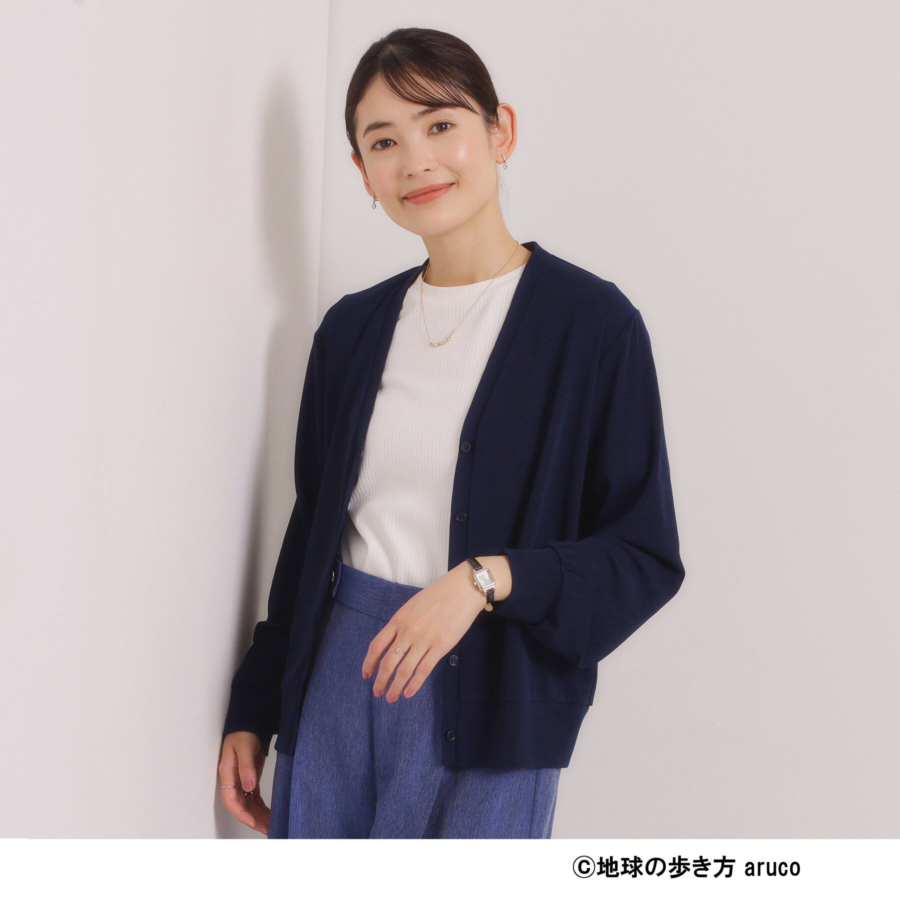 ITS&rsquo;DEMO「【aruco&times;ITS&rsquo;DEMO】UVカットカーディガン」|カーディガン|ネイビー(094)