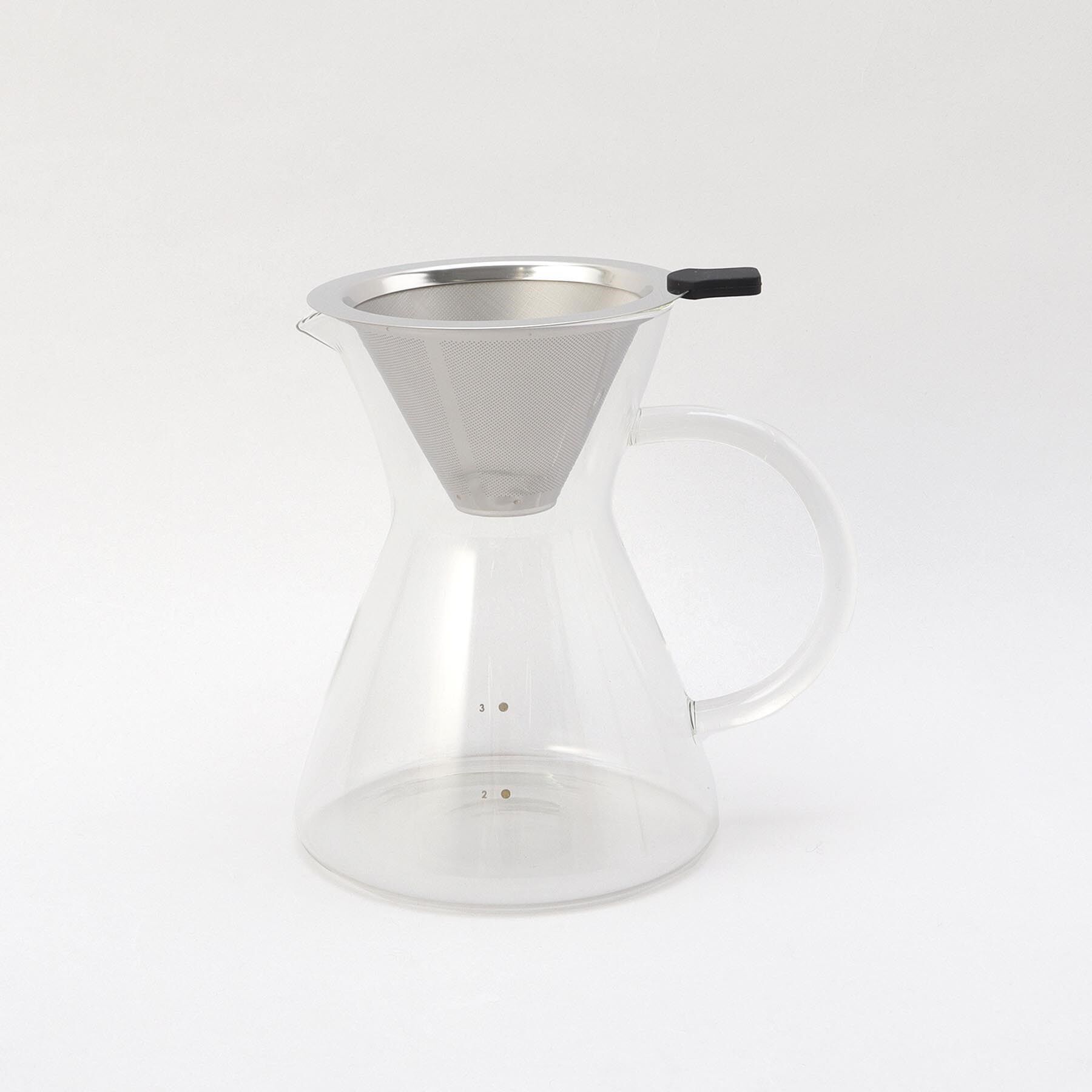 212 KITCHEN STORE「nikii cafe ガラスドリッパー＆サーバー（ステンレスフィルター付き） ＜nikii  ニキ＞」|食器・キッチングッズ|