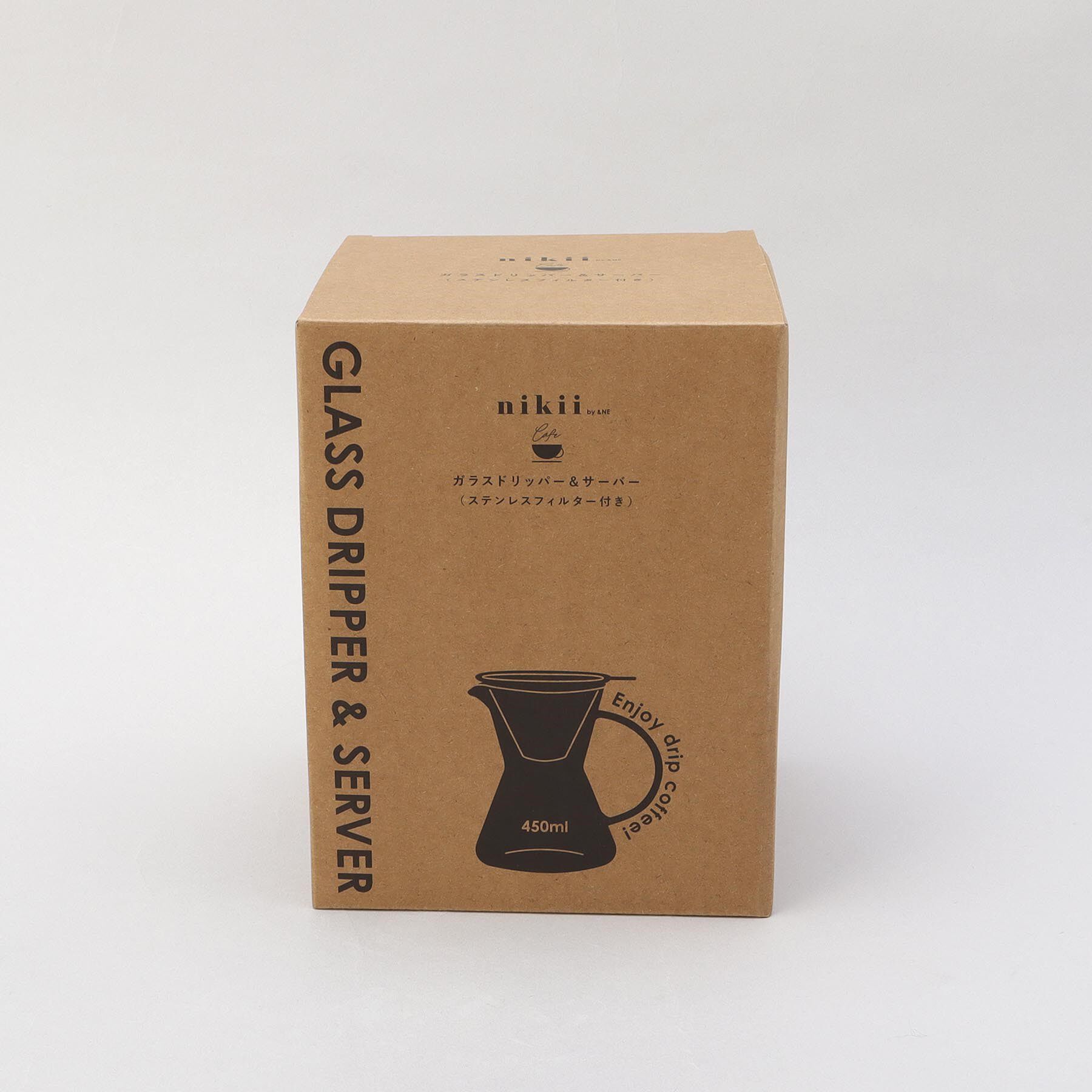212 KITCHEN STORE「nikii cafe ガラスドリッパー＆サーバー（ステンレスフィルター付き） ＜nikii  ニキ＞」|食器・キッチングッズ|