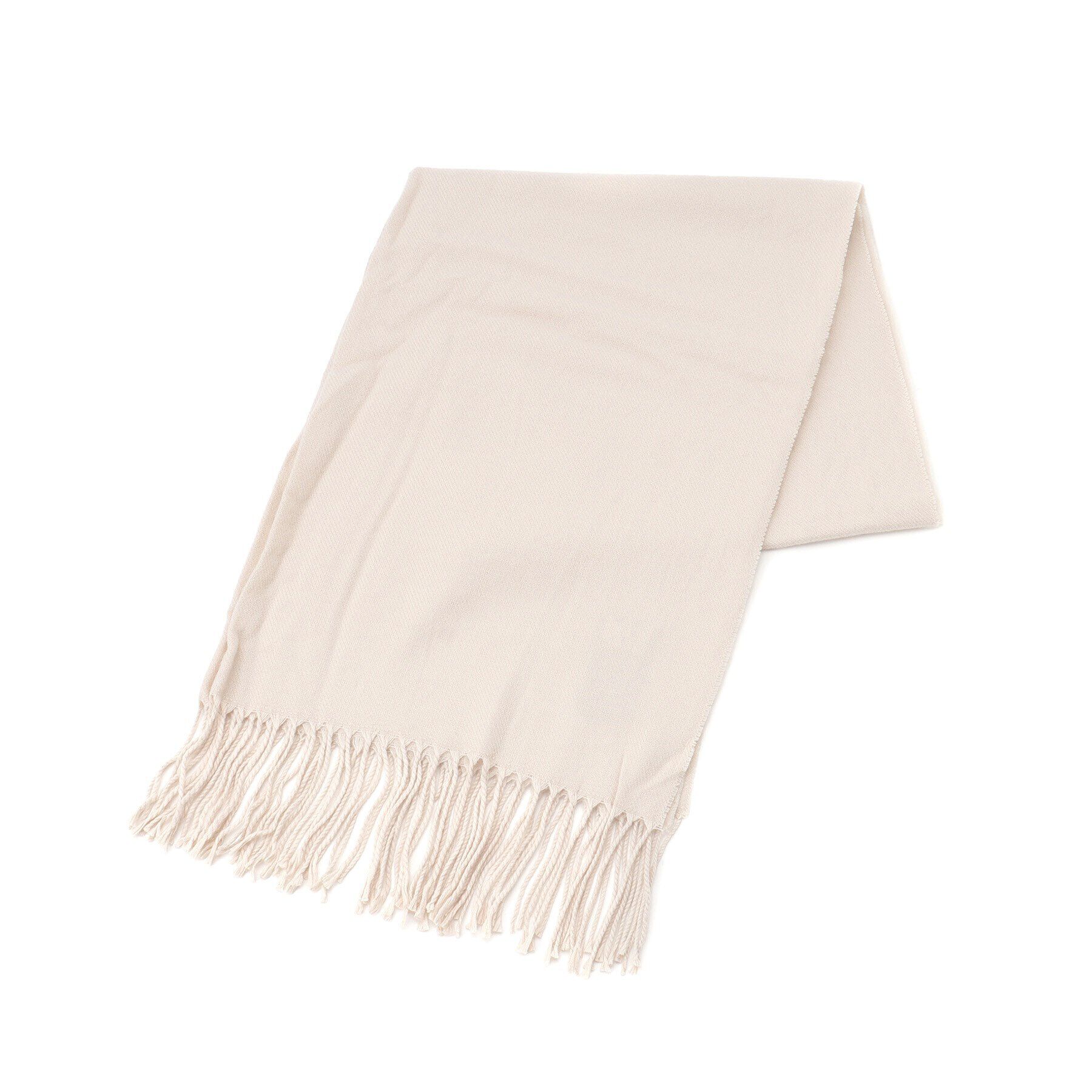 Ober Tashe「洗えるシンプルカラーストール 累計販売約5000枚【防寒／マフラー／無地／ギフト】」|ストール|アイボリー(404)