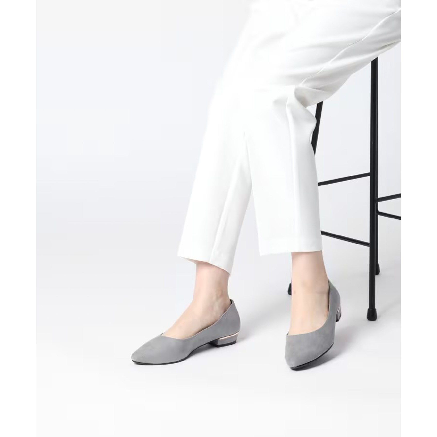 ESPERANZA「《定番》晴雨兼用クッションフラットパンプス」|パンプス|