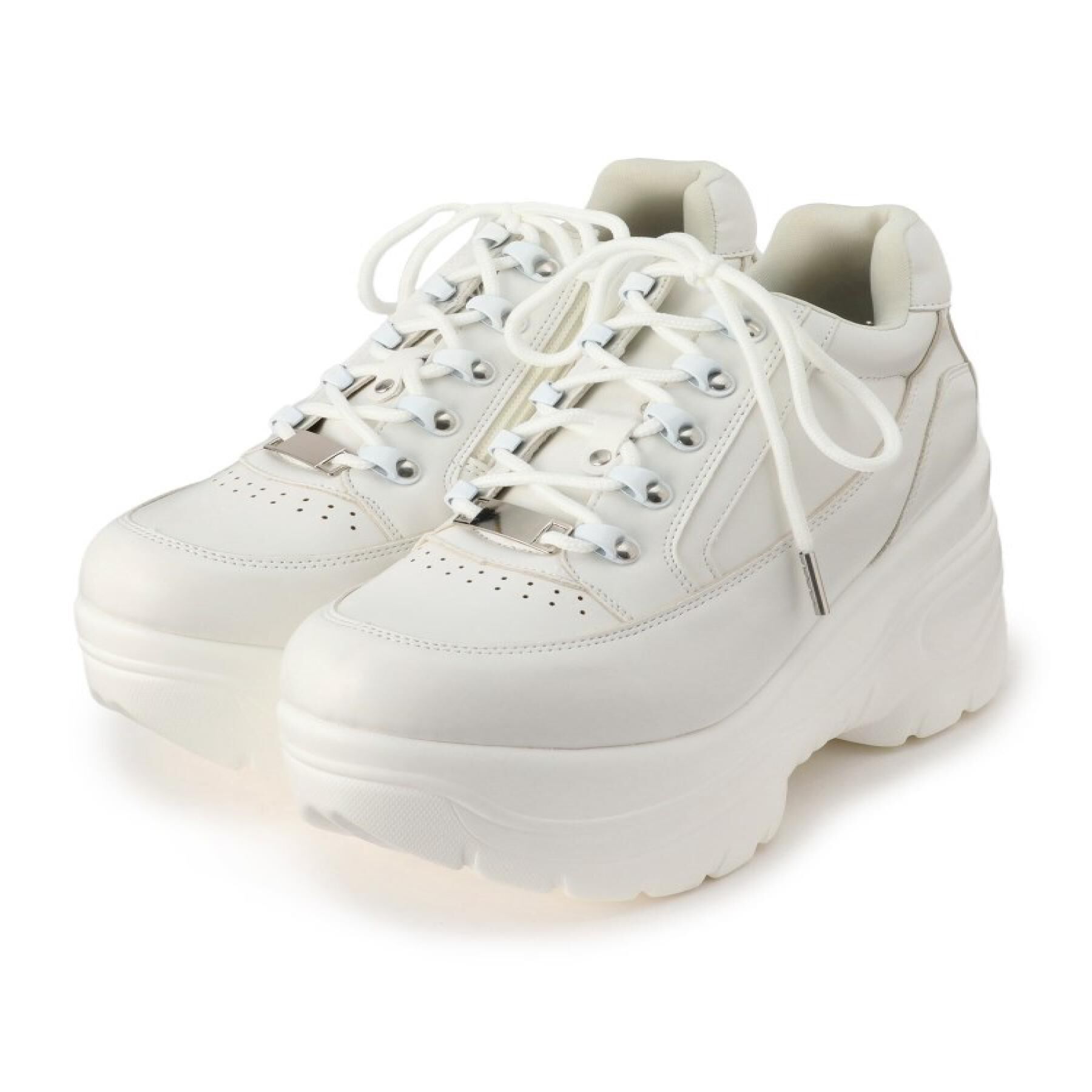 csT&P「＼脱ぎ履きしやすい／ファスナー付厚底スニーカー」|スニーカー|