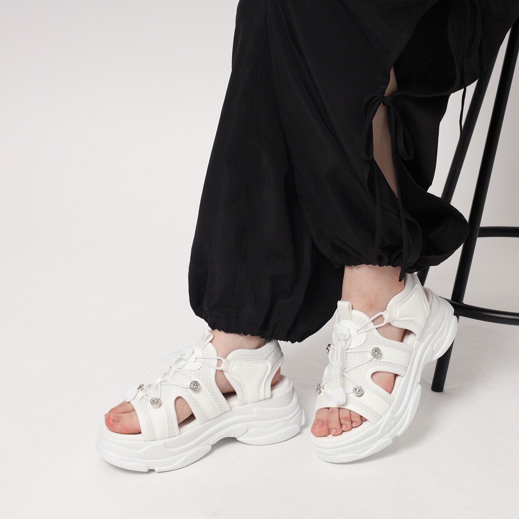 csT&P「軽量 厚底ビジュースポサン」|サンダル|