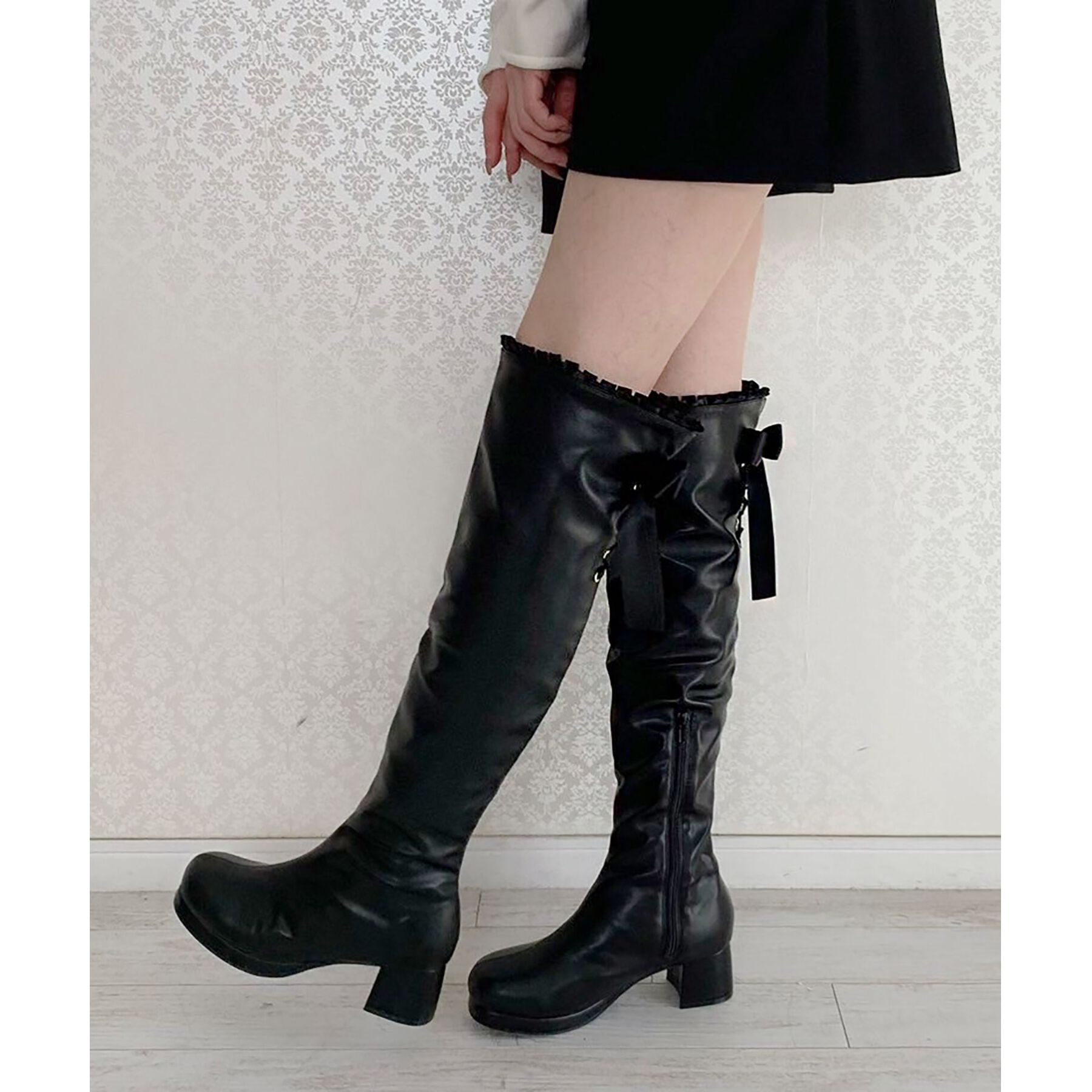 csT&P「夢見るリボン付きロングブーツ厚底」|ショートブーツ|