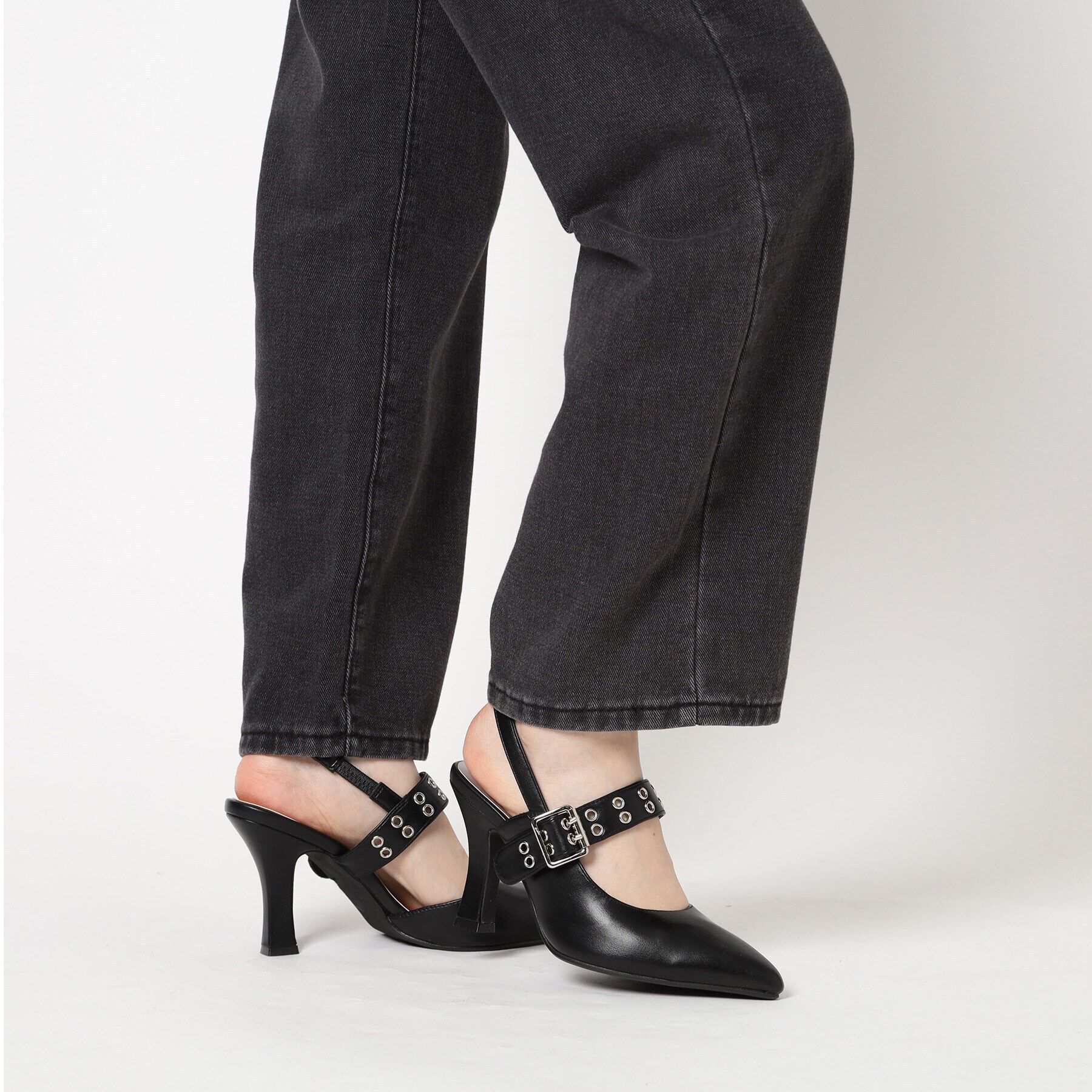 ESPERANZA「グロメットバックストラップパンプス」|パンプス|