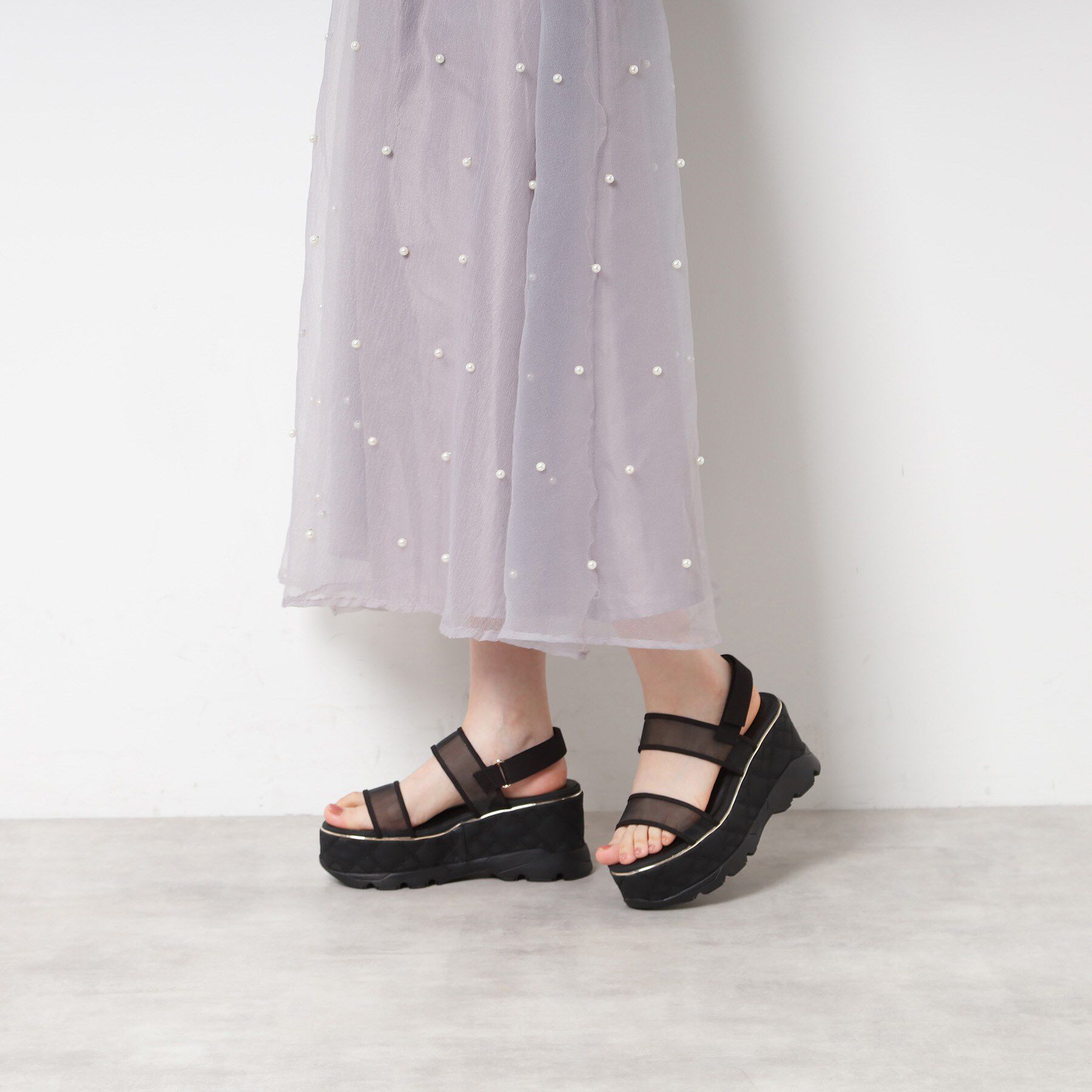 ESPERANZA「キルティング厚底スポサン」|サンダル|