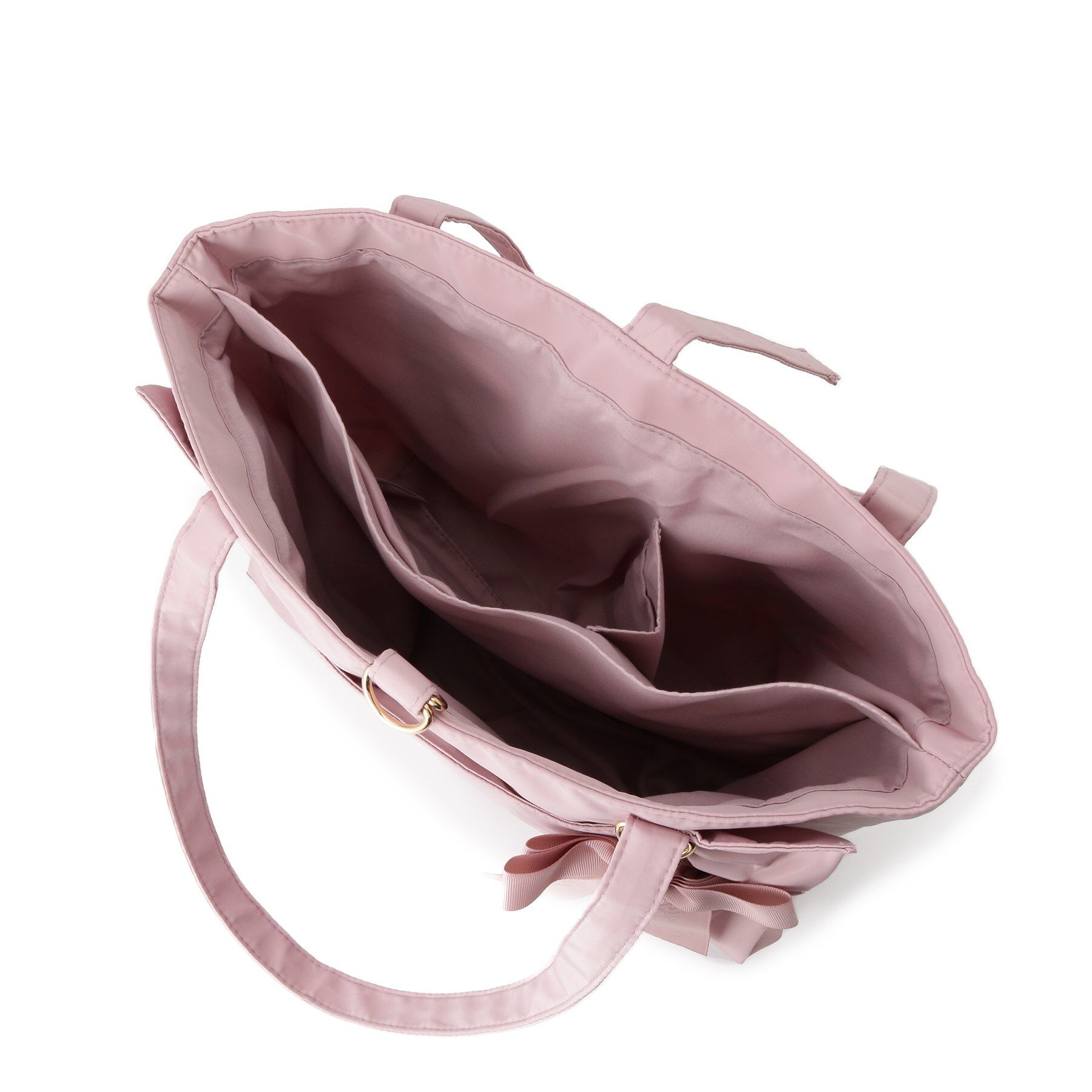 Ober Tashe「【キャリーオンベルト付き】フリルリボントートバッグ」|トートバッグ|