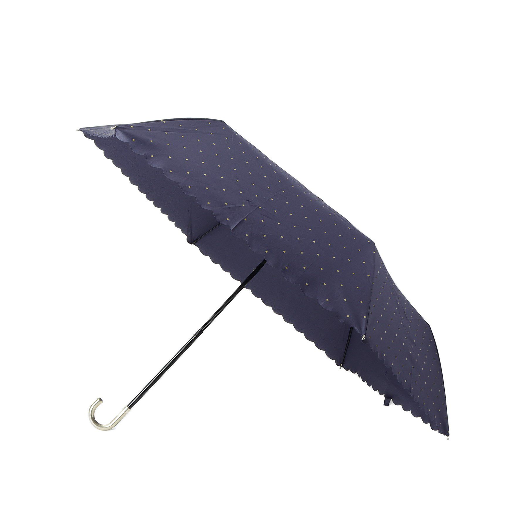 Ober Tashe「ドットグリッターヒートカットミニ傘／折りたたみ傘」|傘|ブルー(093)