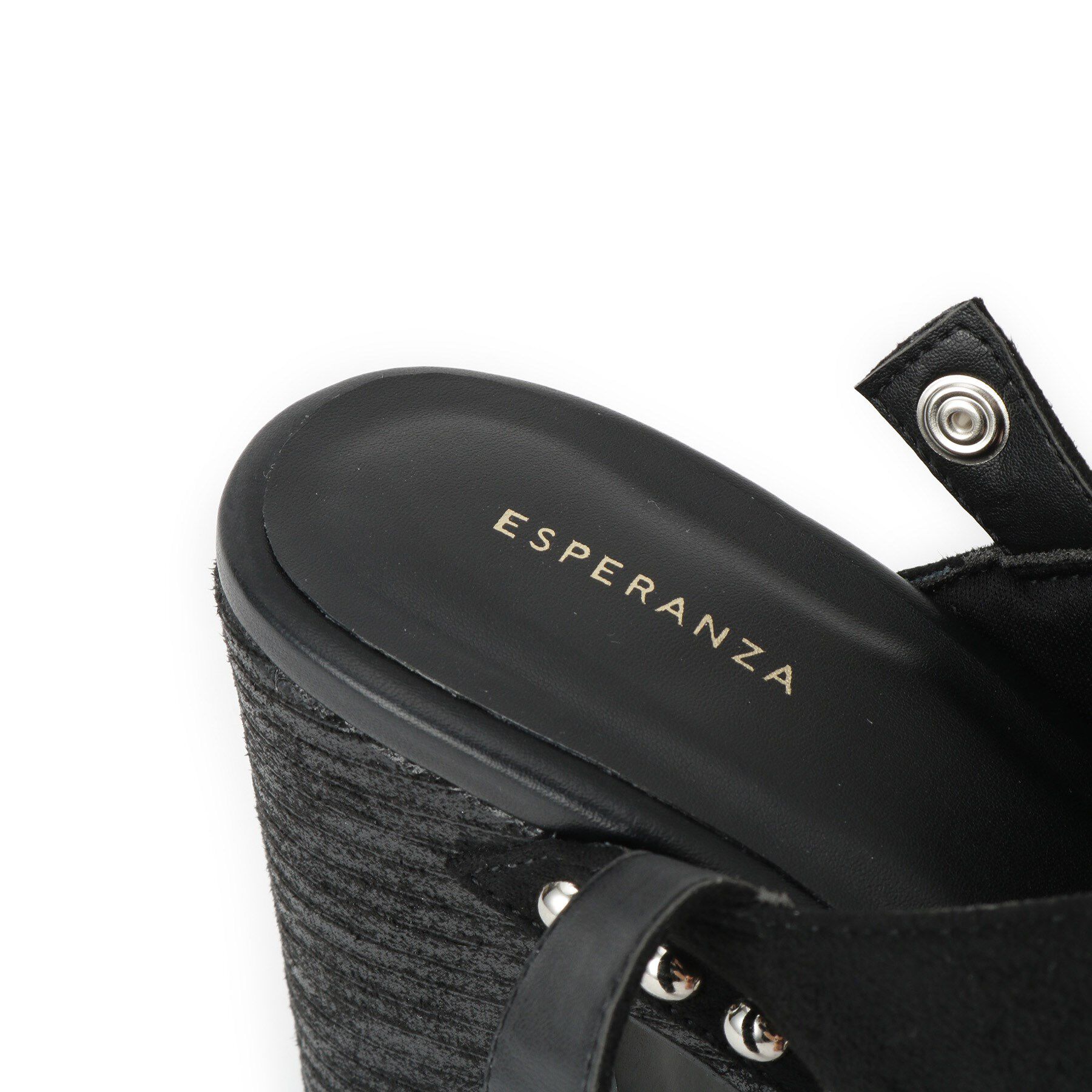 ESPERANZA「【ラク盛り／サンダル】リピーター続出／脚長美脚 クロススタッズサンダル」|サンダル|