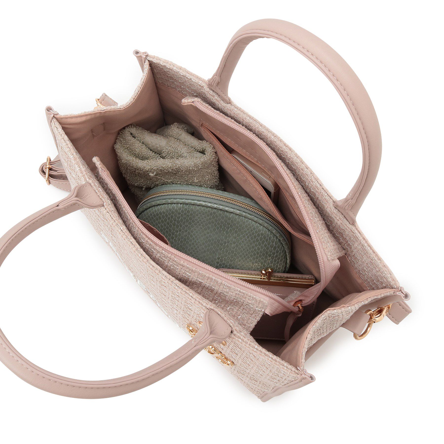 Ober Tashe「2way ツイードトートバッグ」|トートバッグ|